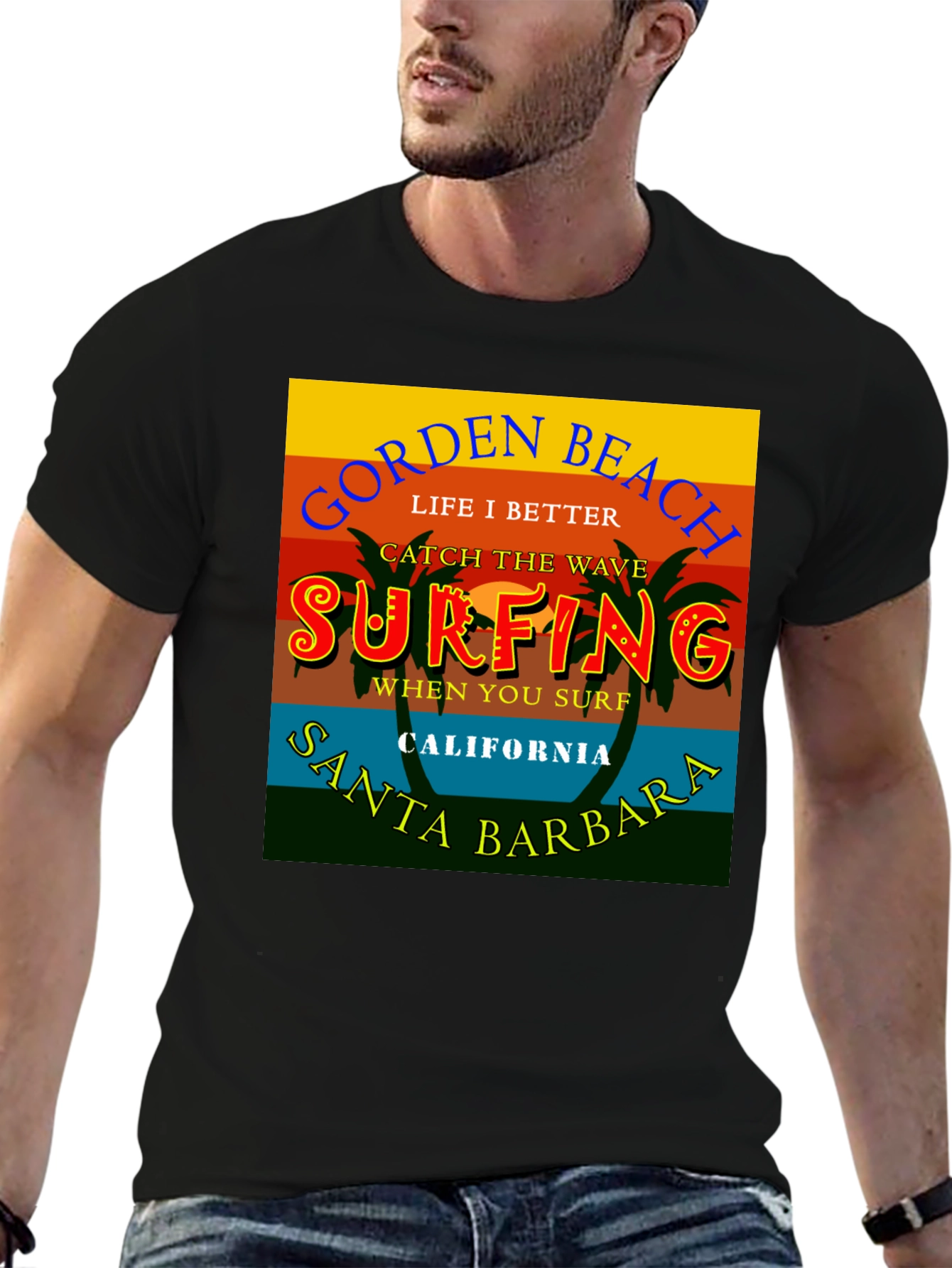 Gorden Beach Surfing T-Shirt