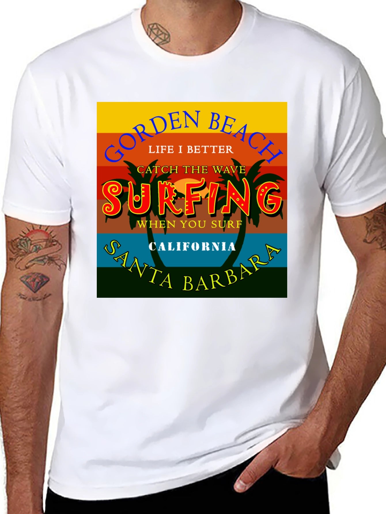 Gorden Beach Surfing T-Shirt