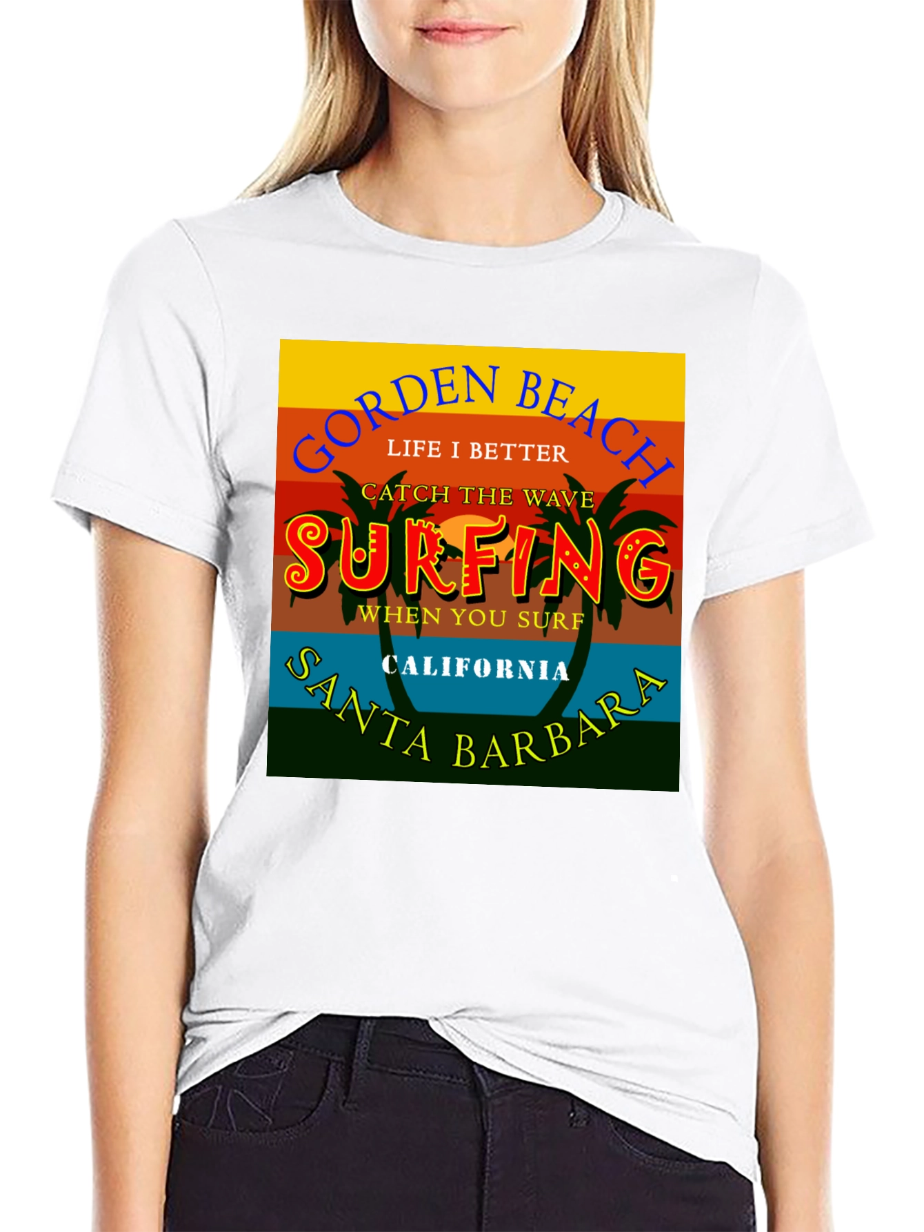 Gorden Beach Surfing T-Shirt