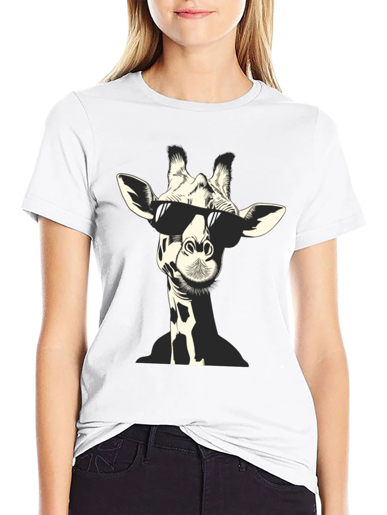 Cool Giraffe Graphic T-Shirt