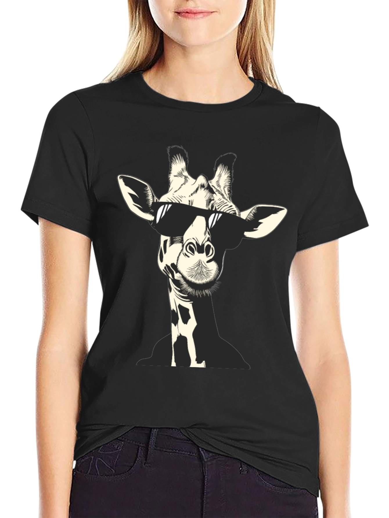 Cool Giraffe Graphic T-Shirt