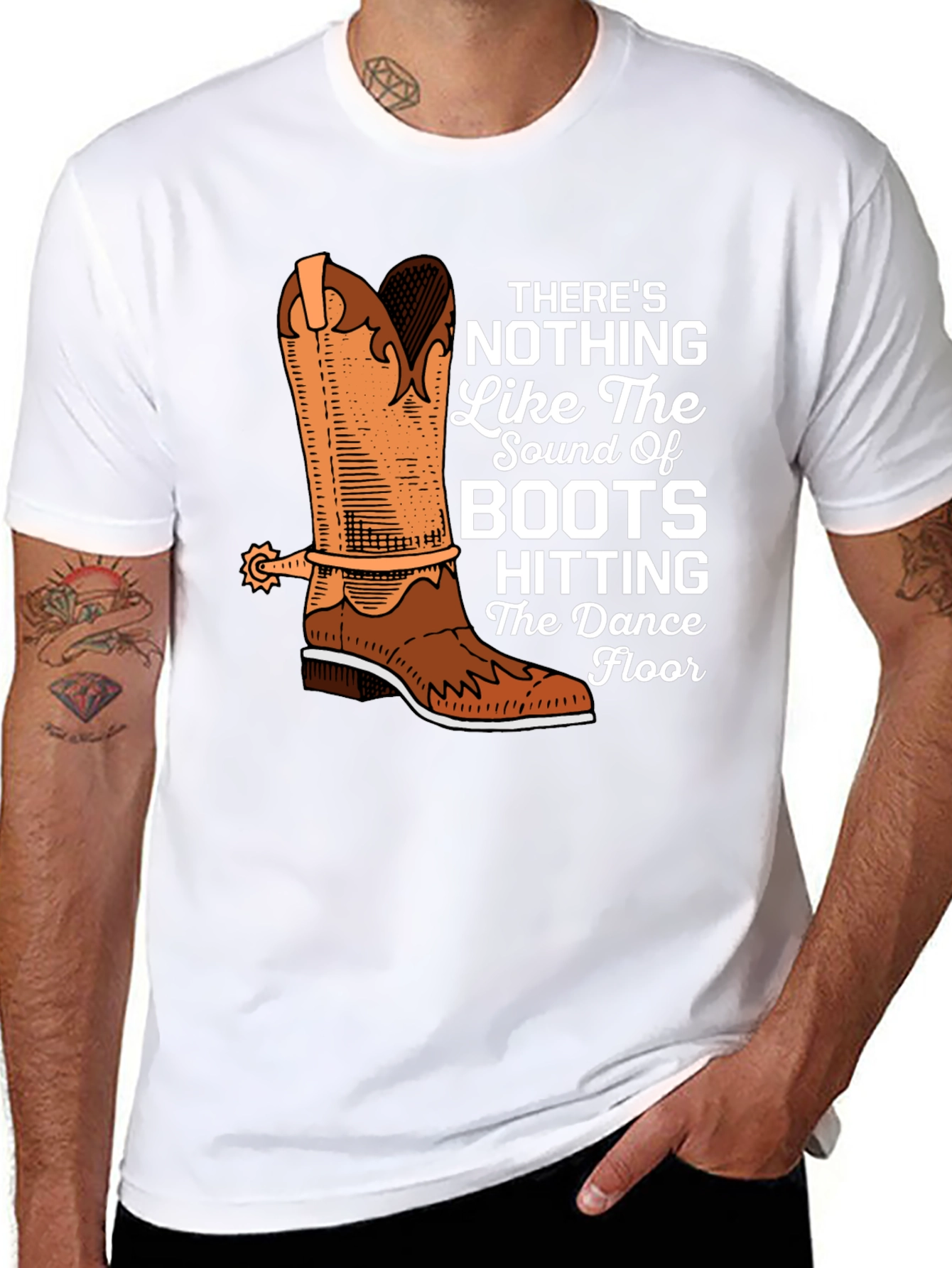 Cowboy Boots T-Shirt - Dance Floor Hitting