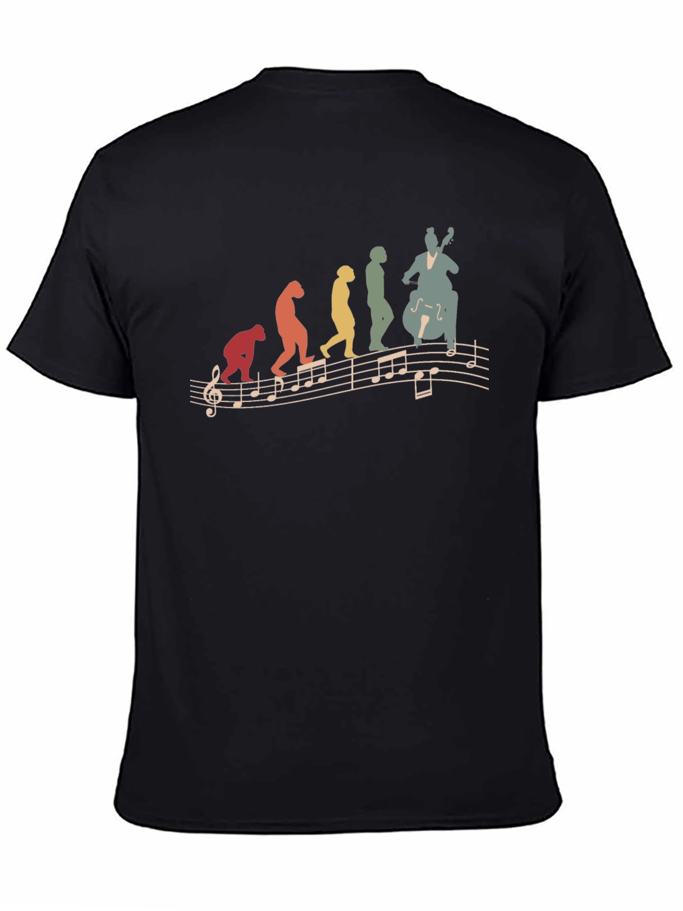 Evolution of Music Bass Player T-Shirt