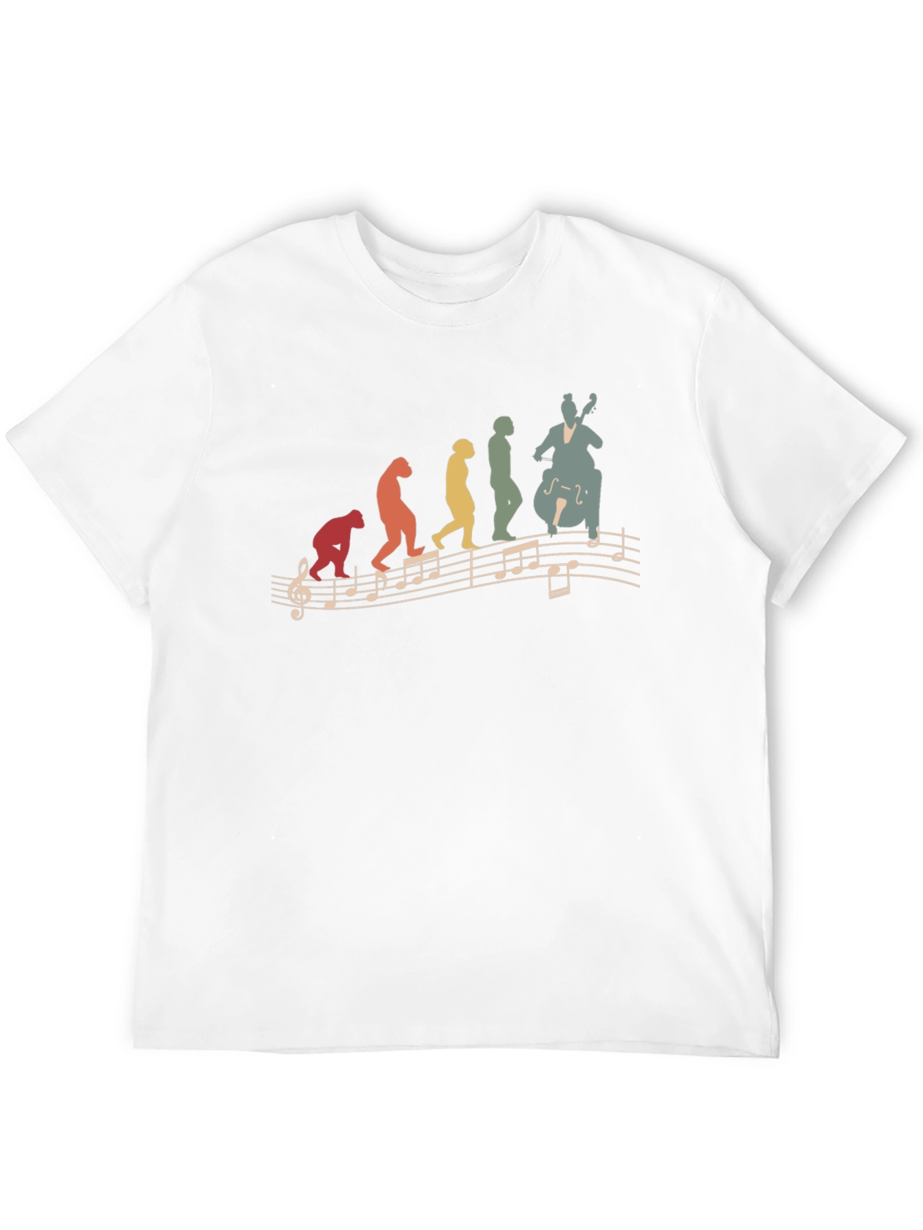 Evolution of Music Bass Player T-Shirt