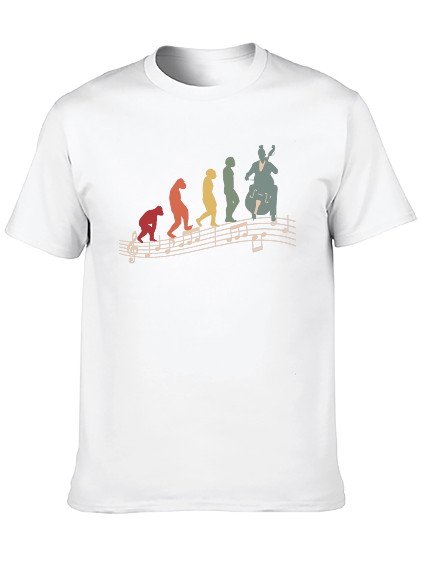 Evolution of Music Bass Player T-Shirt