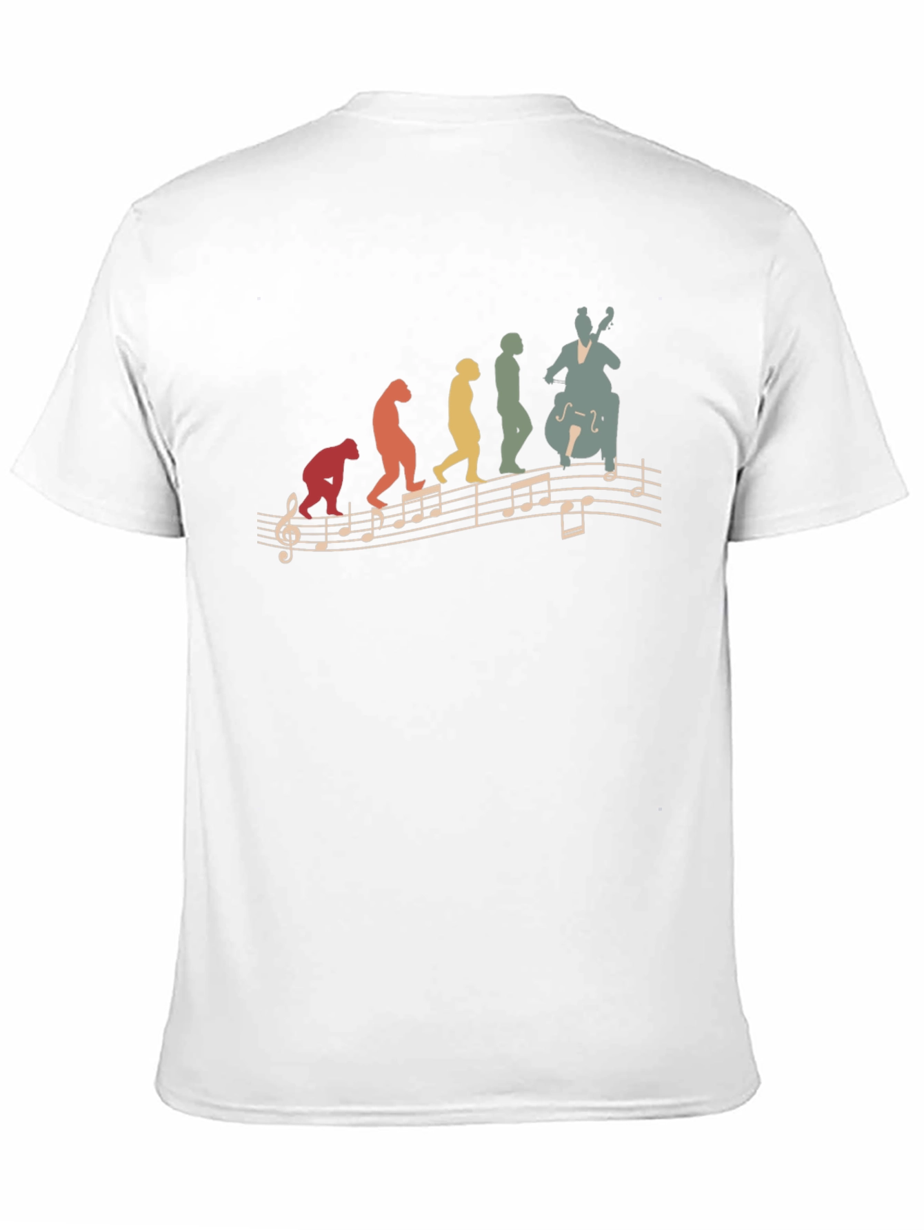 Evolution of Music Bass Player T-Shirt