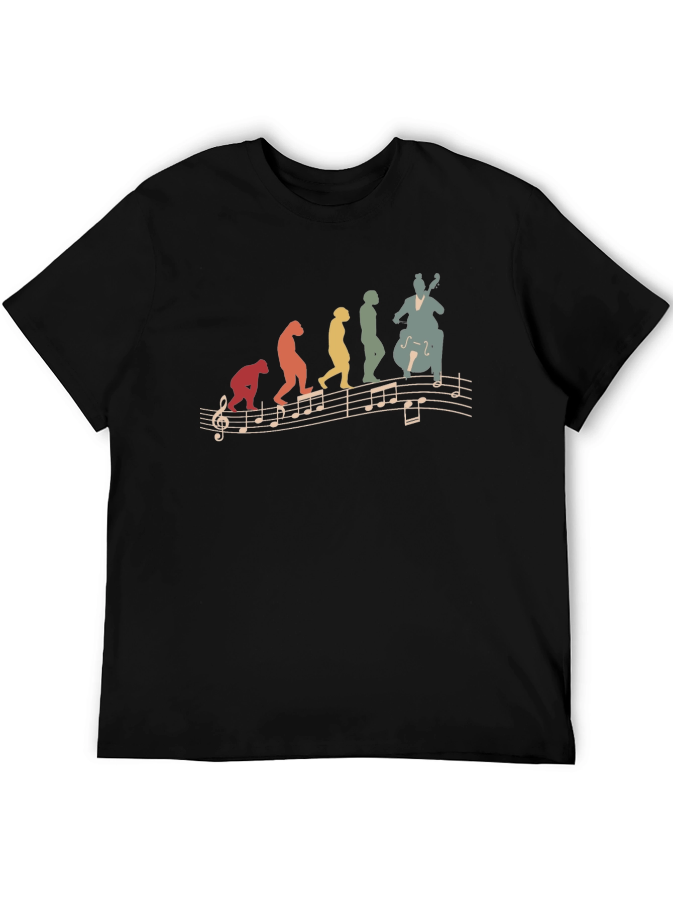 Evolution of Music Bass Player T-Shirt