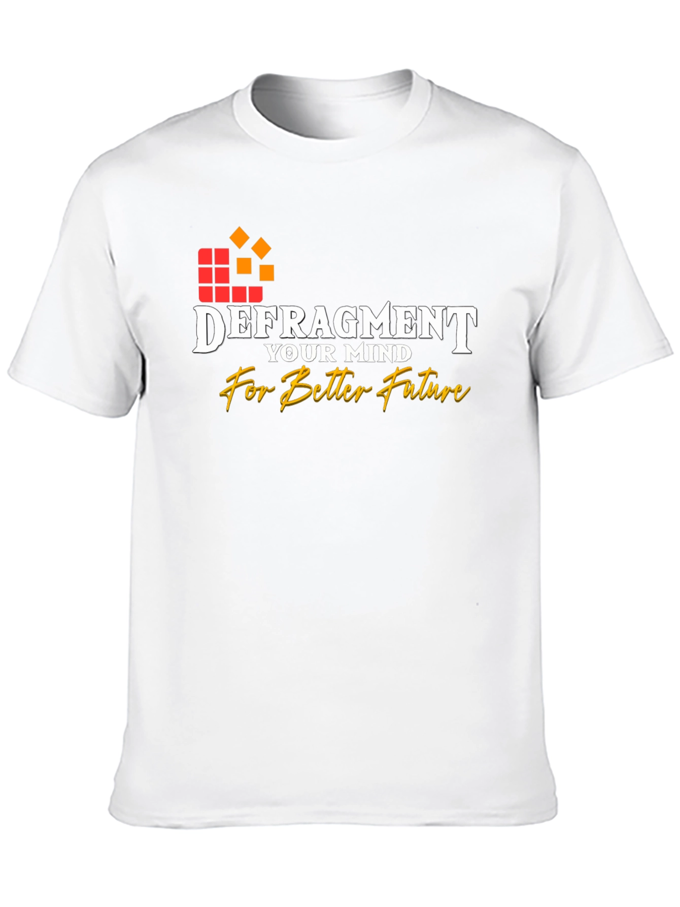 Defragment Your Mind Black Graphic Tee