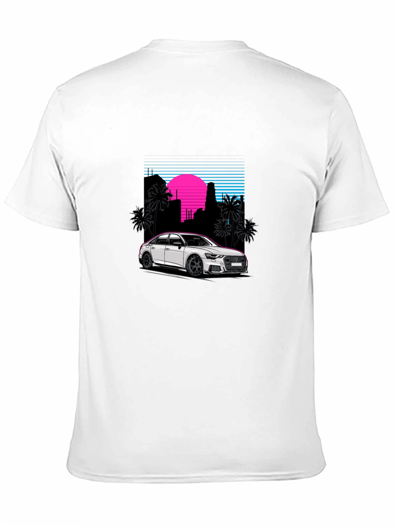 Retro Style Car Graphic Black T-Shirt