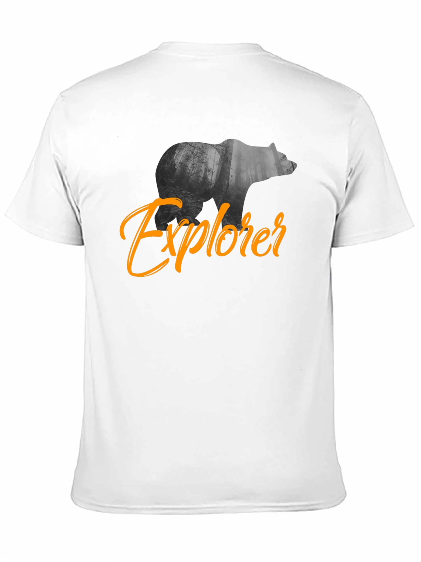 Explorer Bear Graphic Black T-Shirt