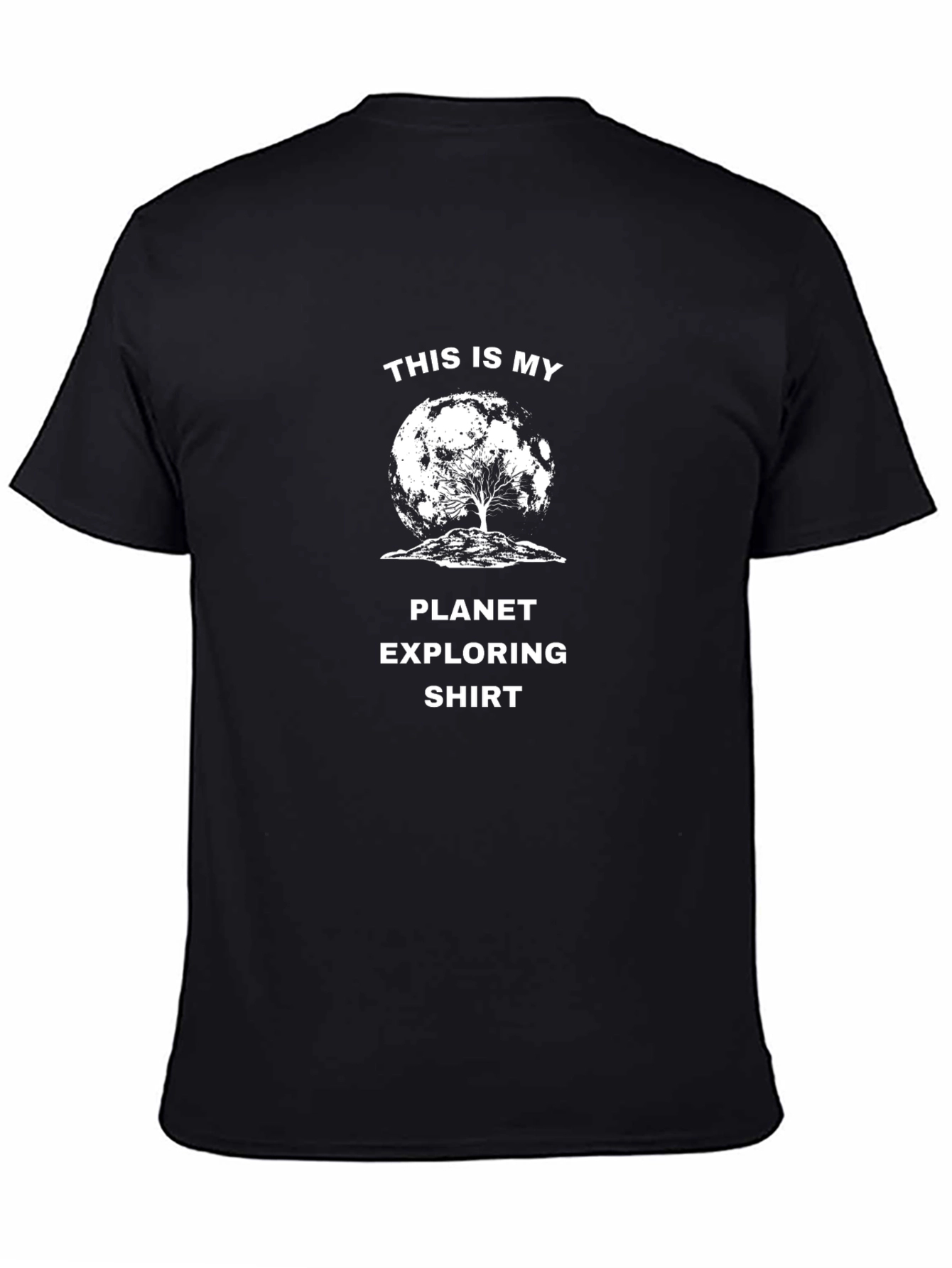Planet Exploring T-Shirt: Lunar Tree Graphic Tee
