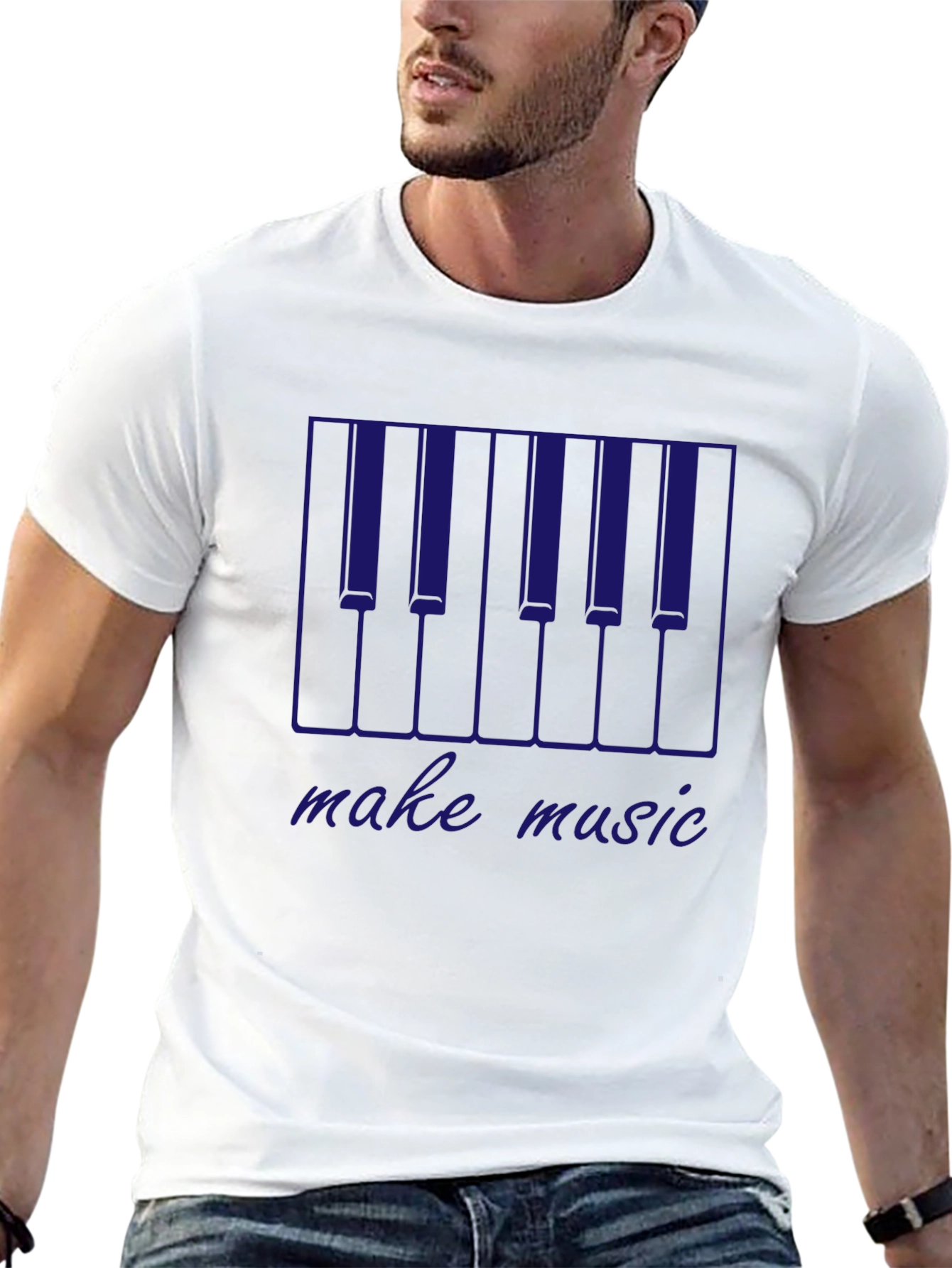Make Music Piano Keys Graphic T-Shirt