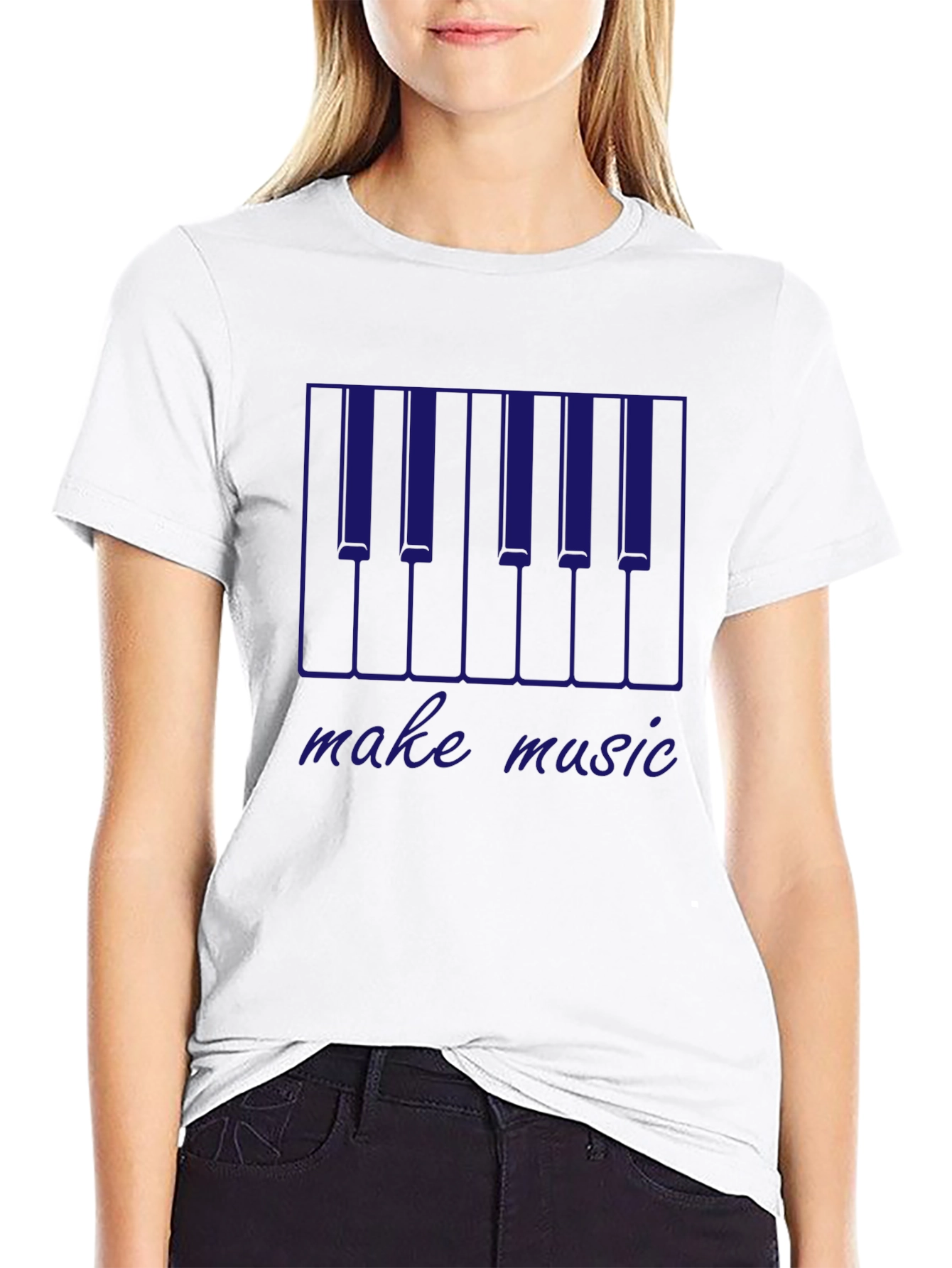 Make Music Piano Keys Graphic T-Shirt