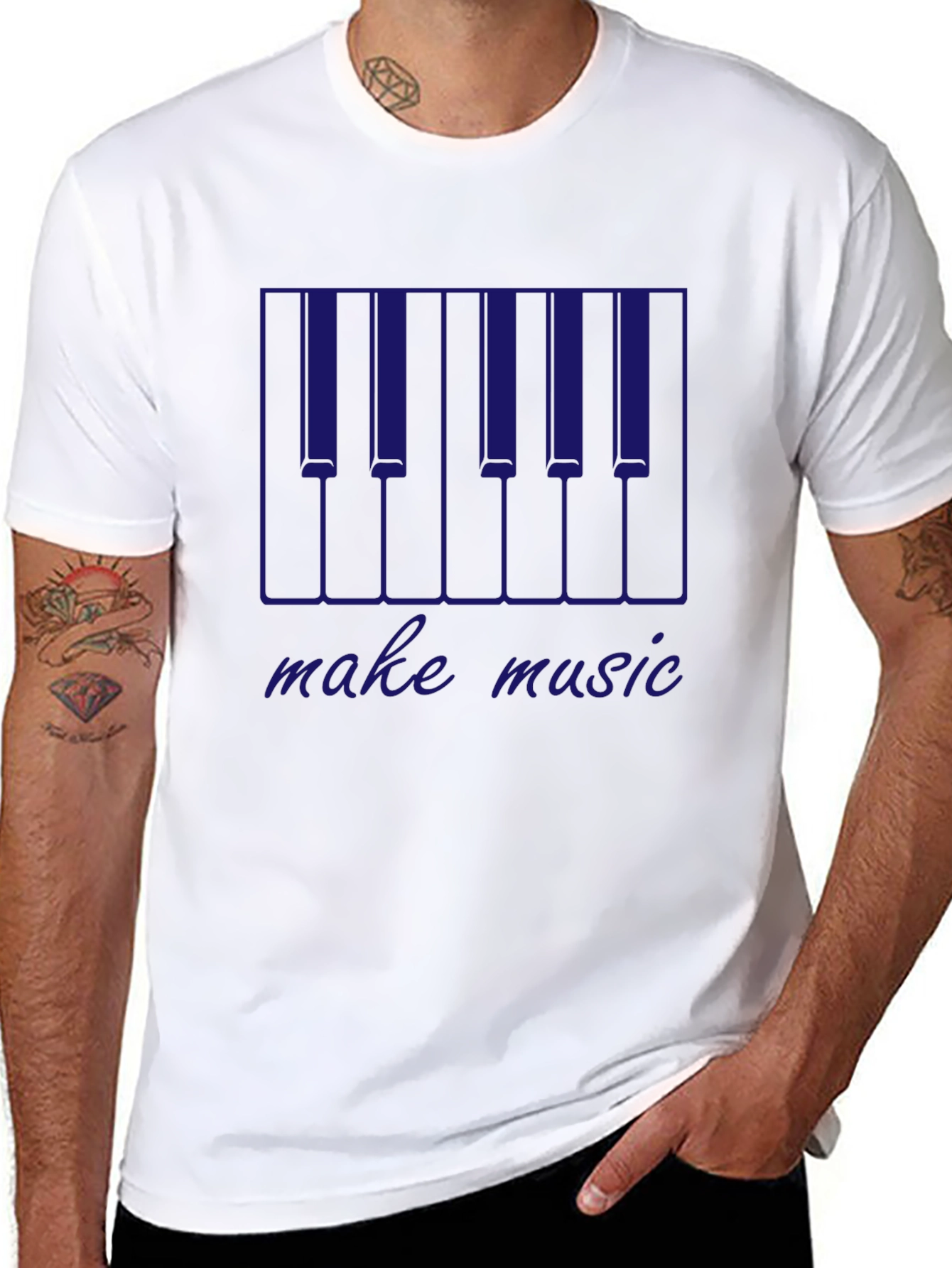 Make Music Piano Keys Graphic T-Shirt