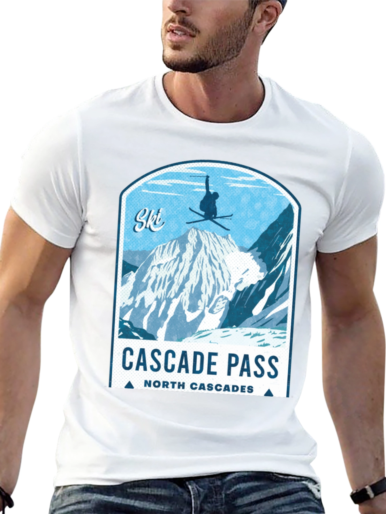 Cascade Pass Ski Graphic T-Shirt