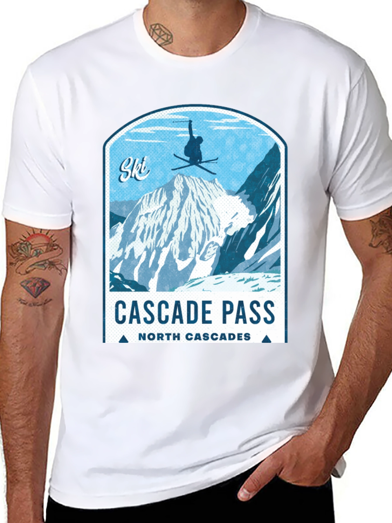 Cascade Pass Ski Graphic T-Shirt