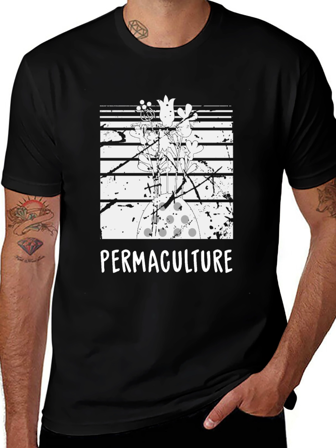 Permaculture Graphic Tee - Sustainable Living Shirt