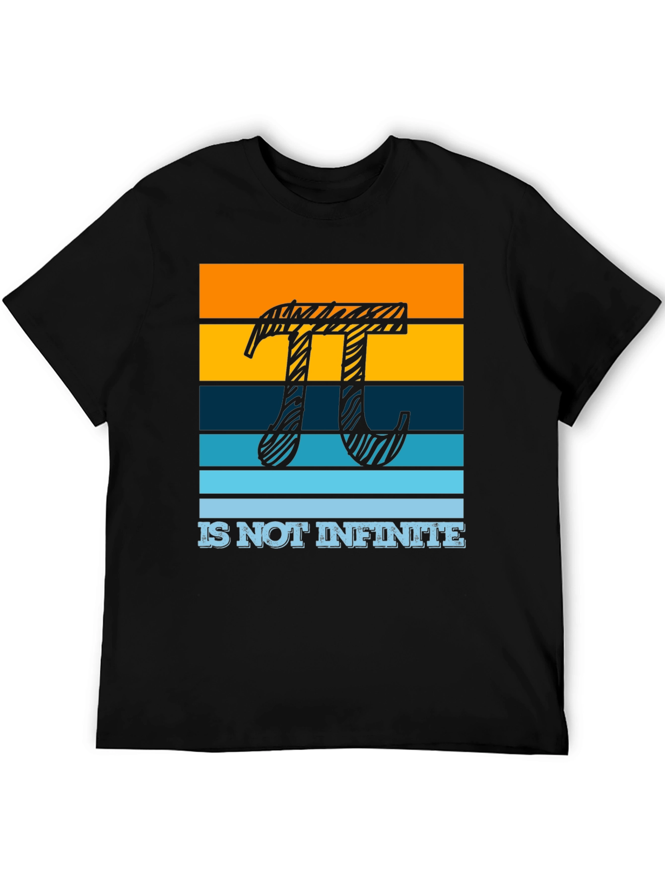 Pi Symbol Striped Graphic Tee - Limited Edition