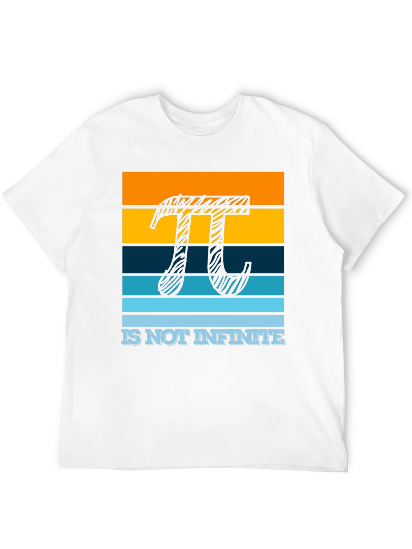 Pi Symbol Striped Graphic Tee - Limited Edition