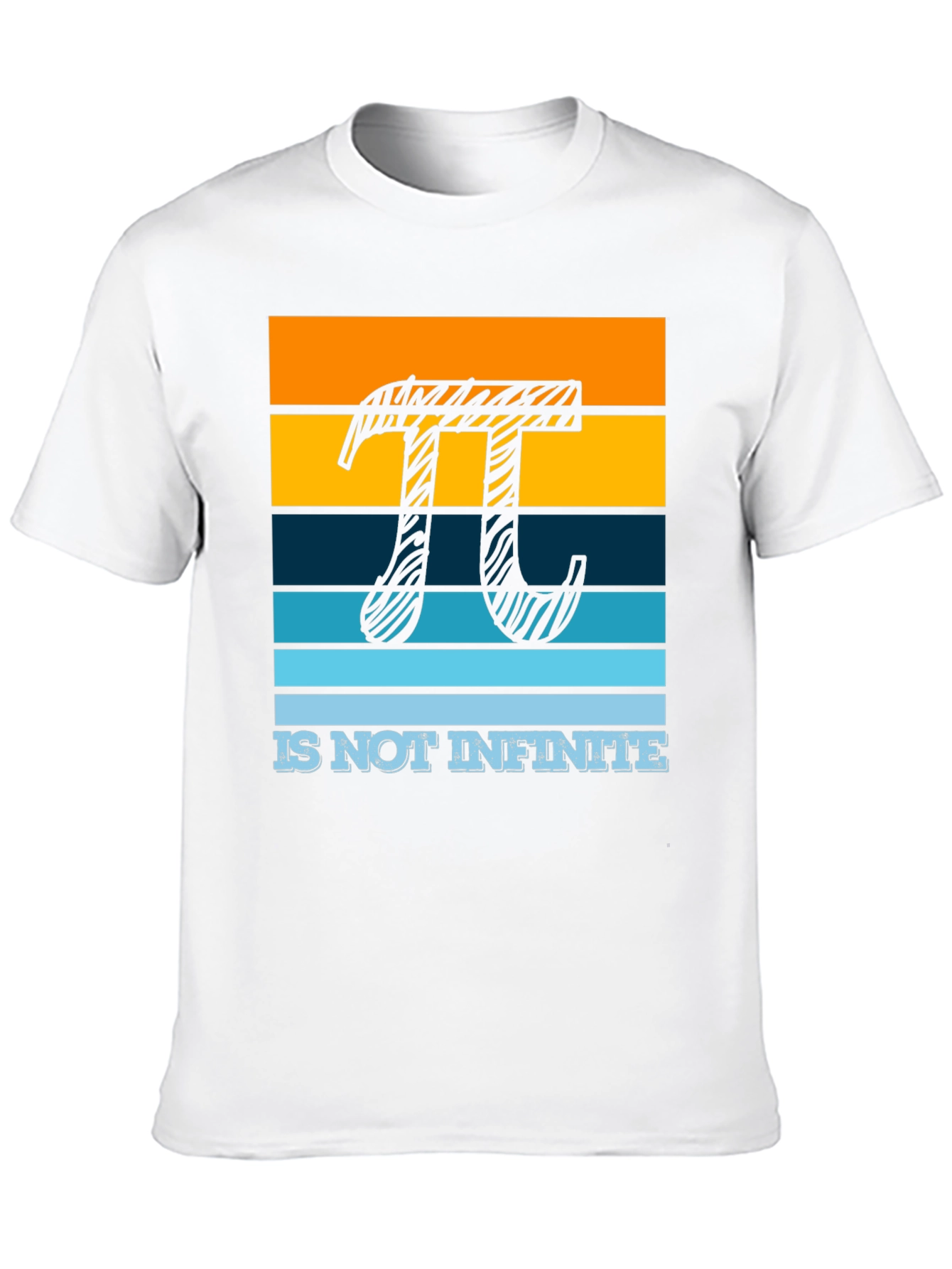 Pi Symbol Striped Graphic Tee - Limited Edition