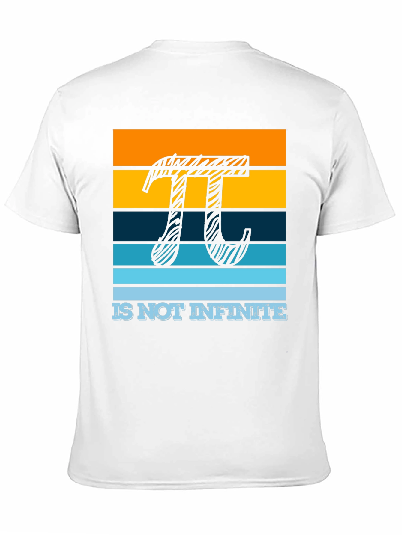 Pi Symbol Striped Graphic Tee - Limited Edition