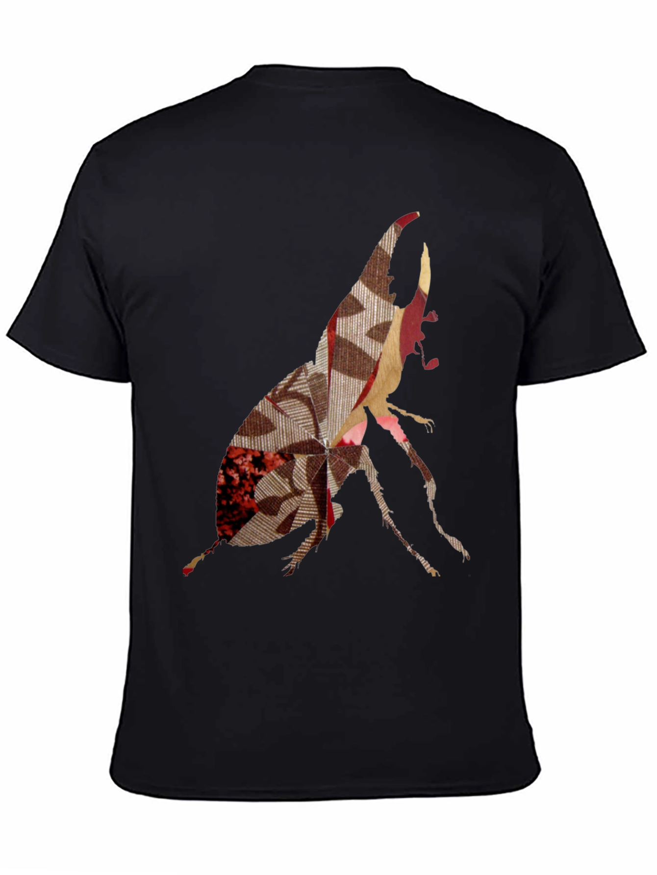 Abstract Beetle Graphic Print Tee