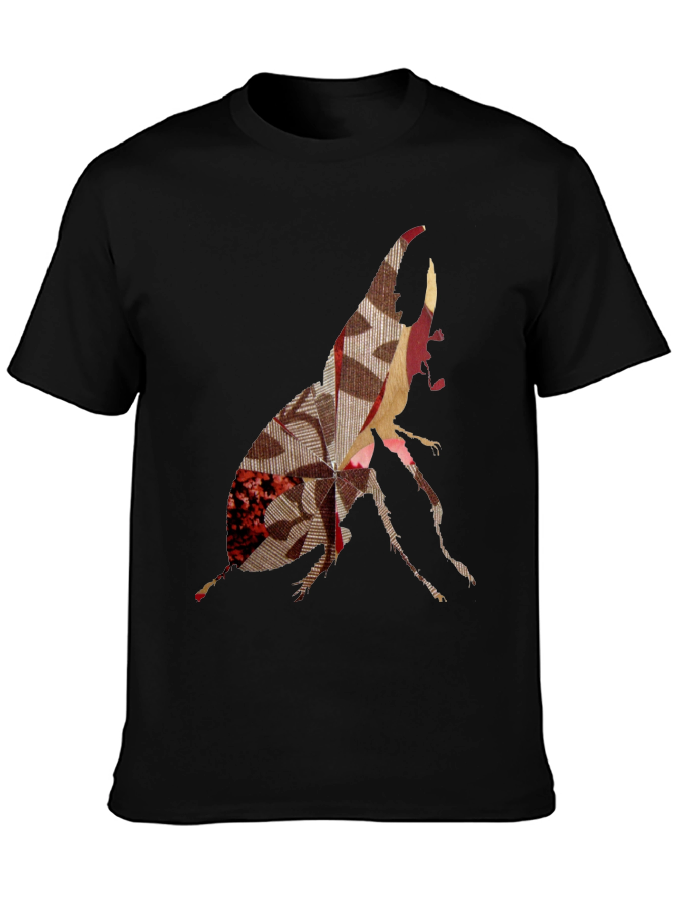 Abstract Beetle Graphic Print Tee