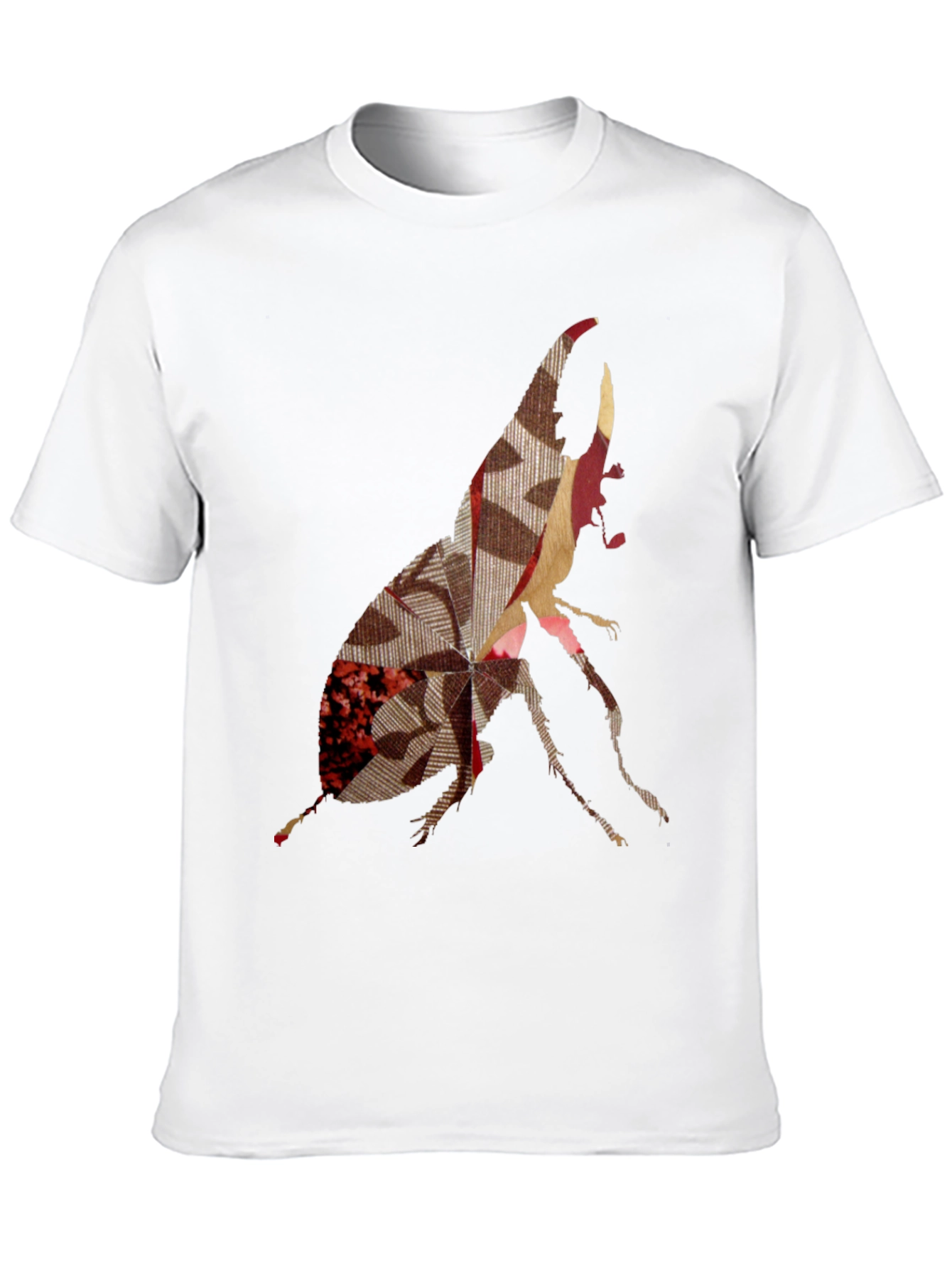 Abstract Beetle Graphic Print Tee