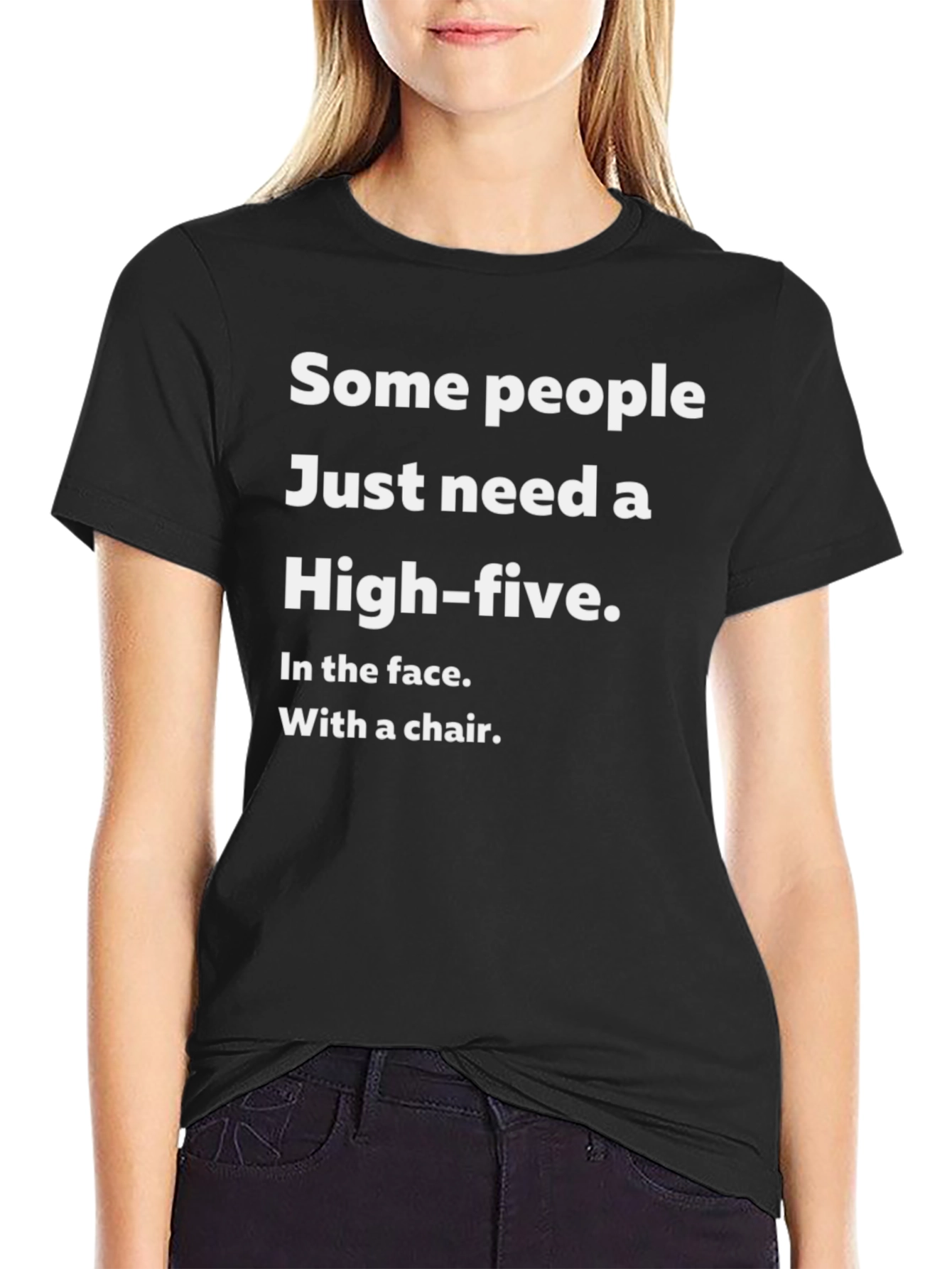 Sarcastic High-Five T-Shirt Funny Graphic Tee