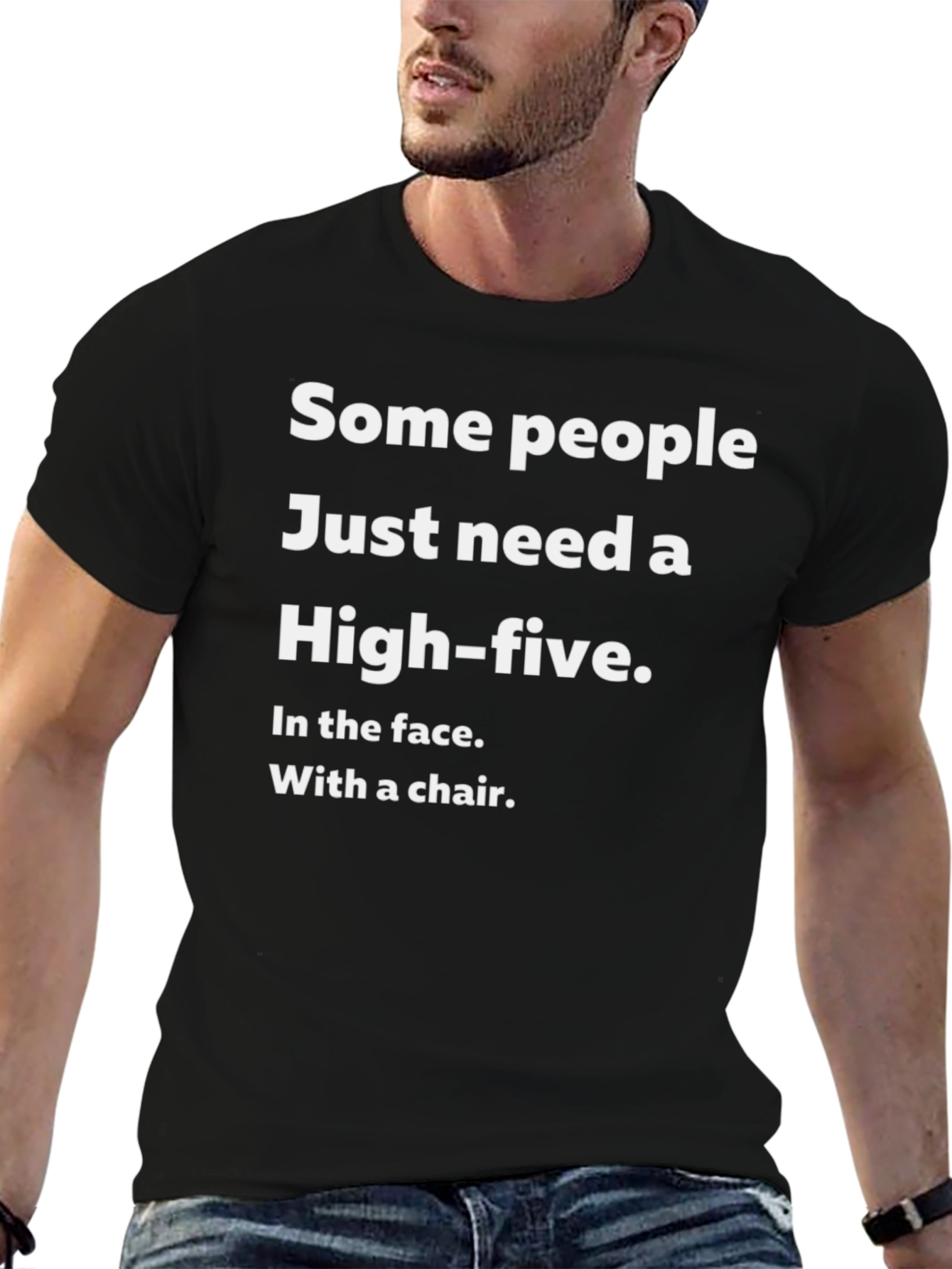 Sarcastic High-Five T-Shirt Funny Graphic Tee