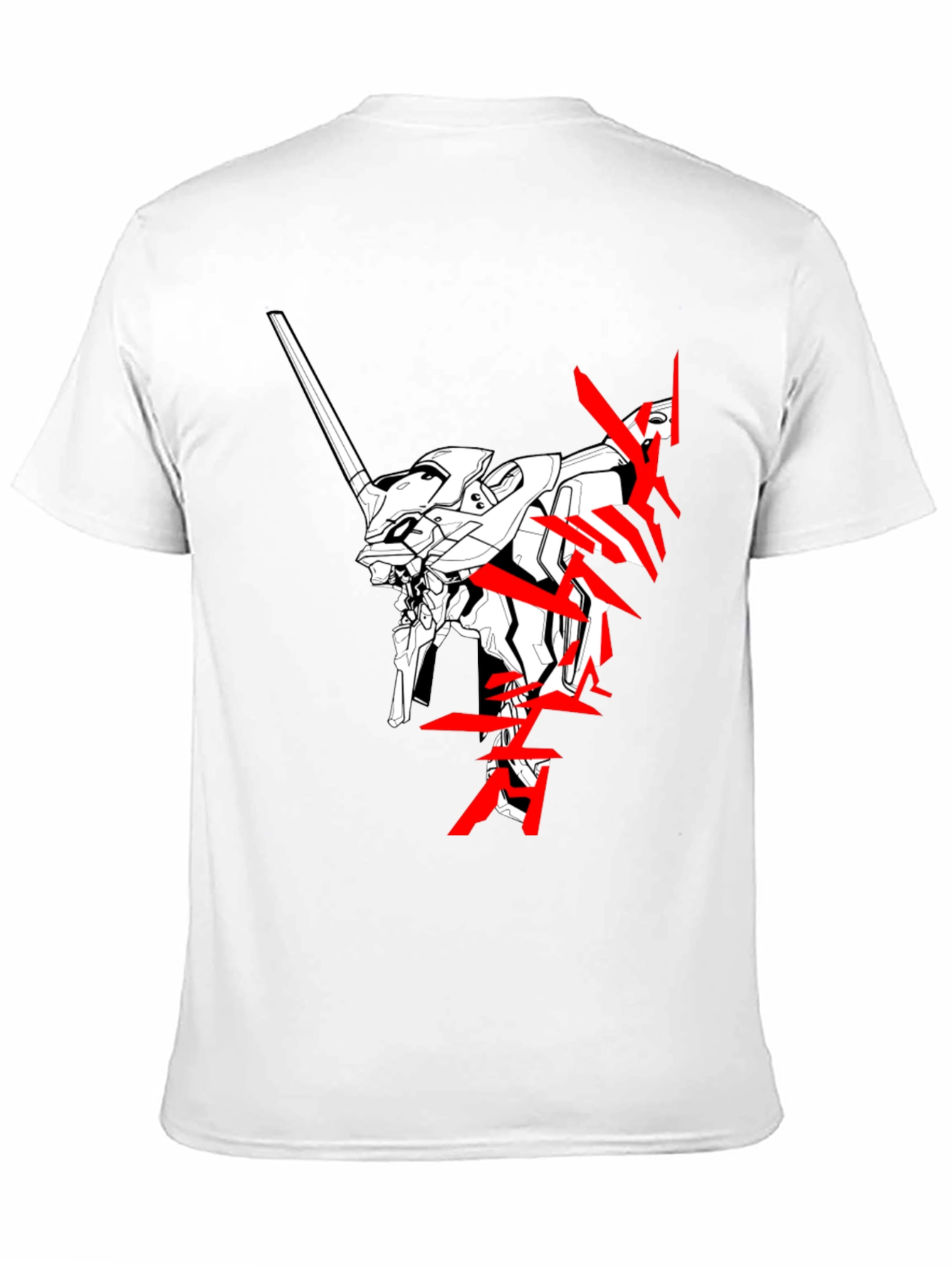 Anime Robot Black T-Shirt