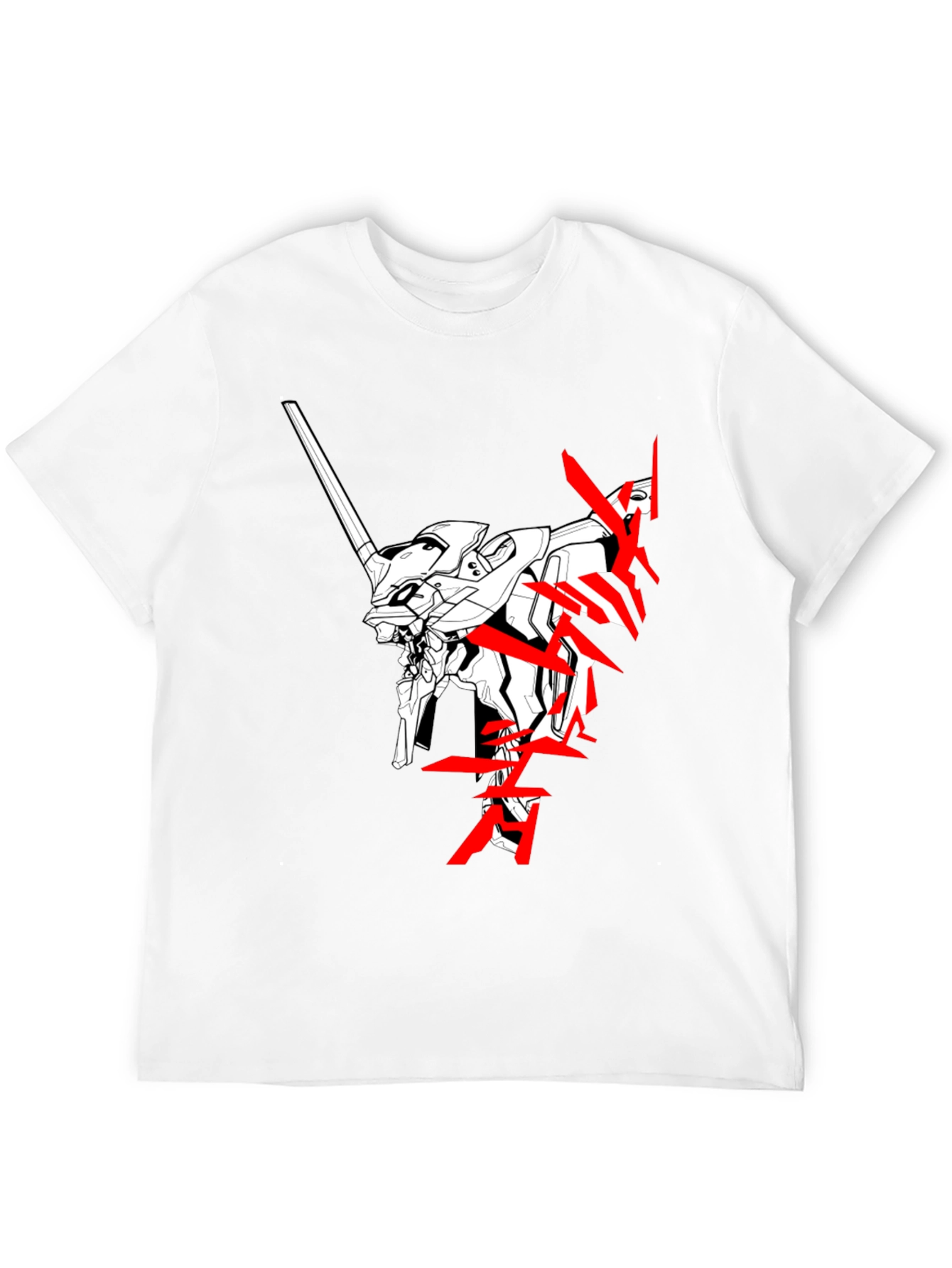 Anime Robot Black T-Shirt