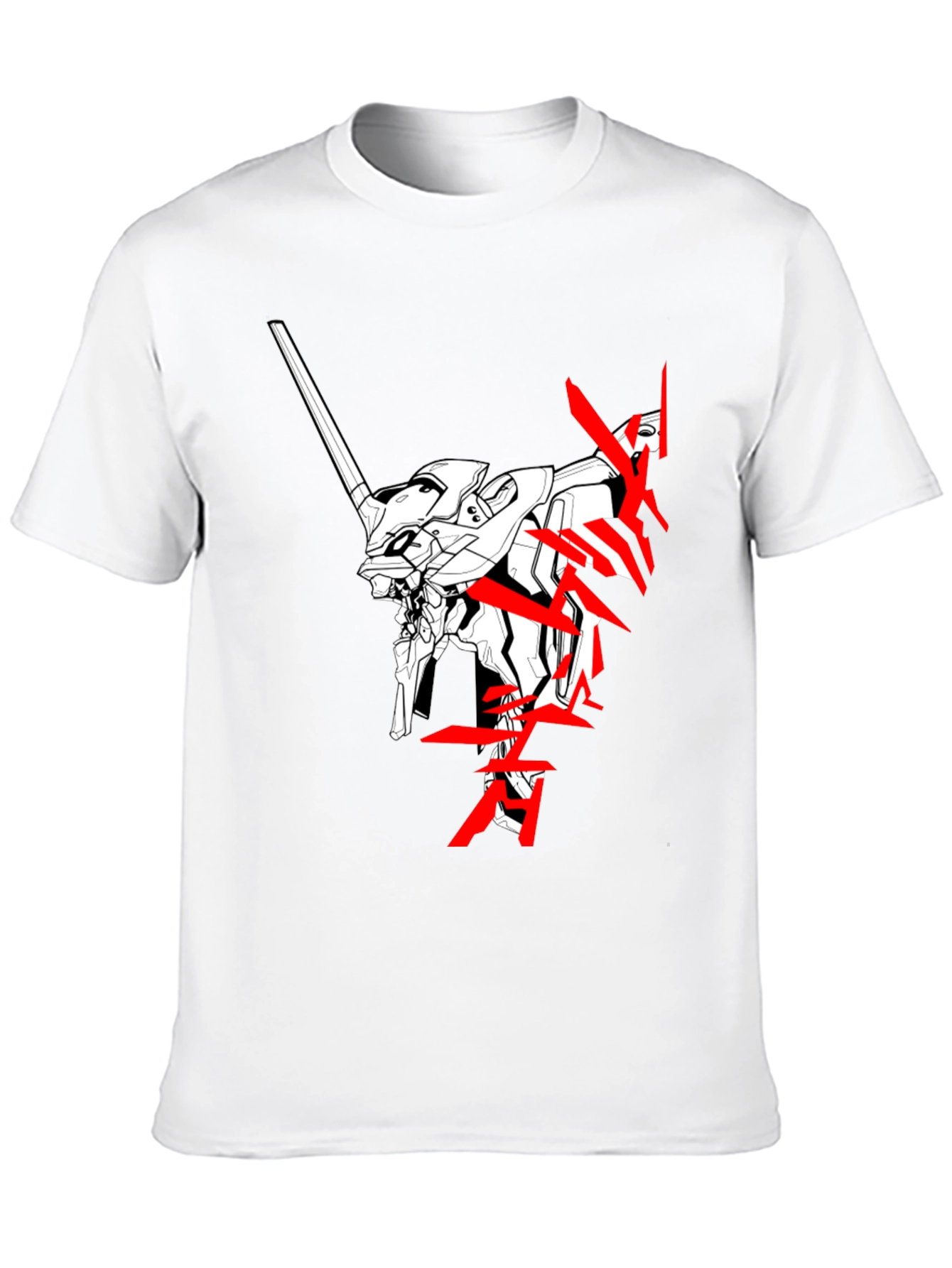 Anime Robot Black T-Shirt