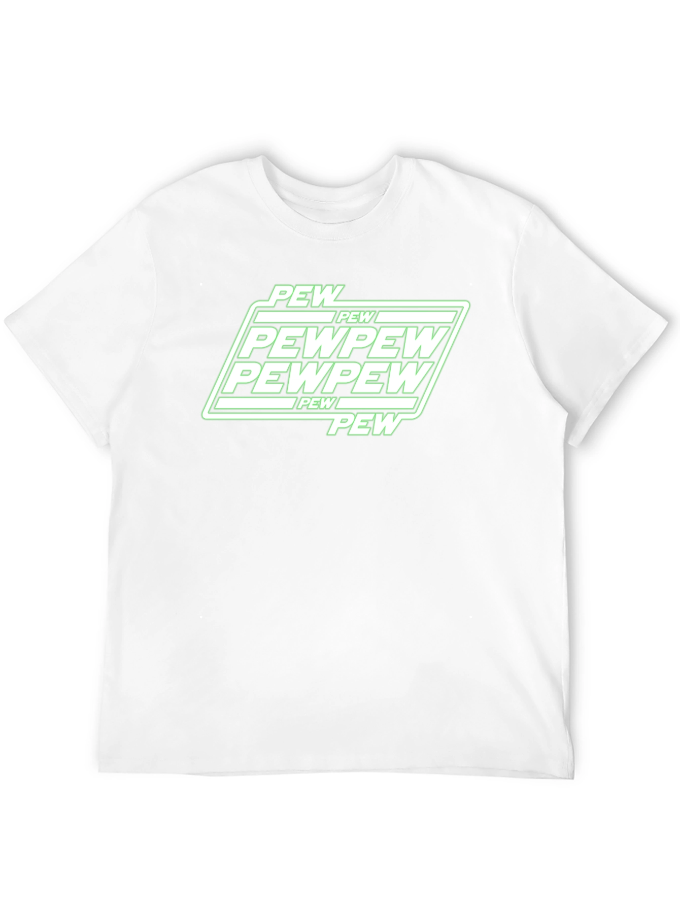 Pew Pew Graphic Black T-Shirt Funny Gamer Tee