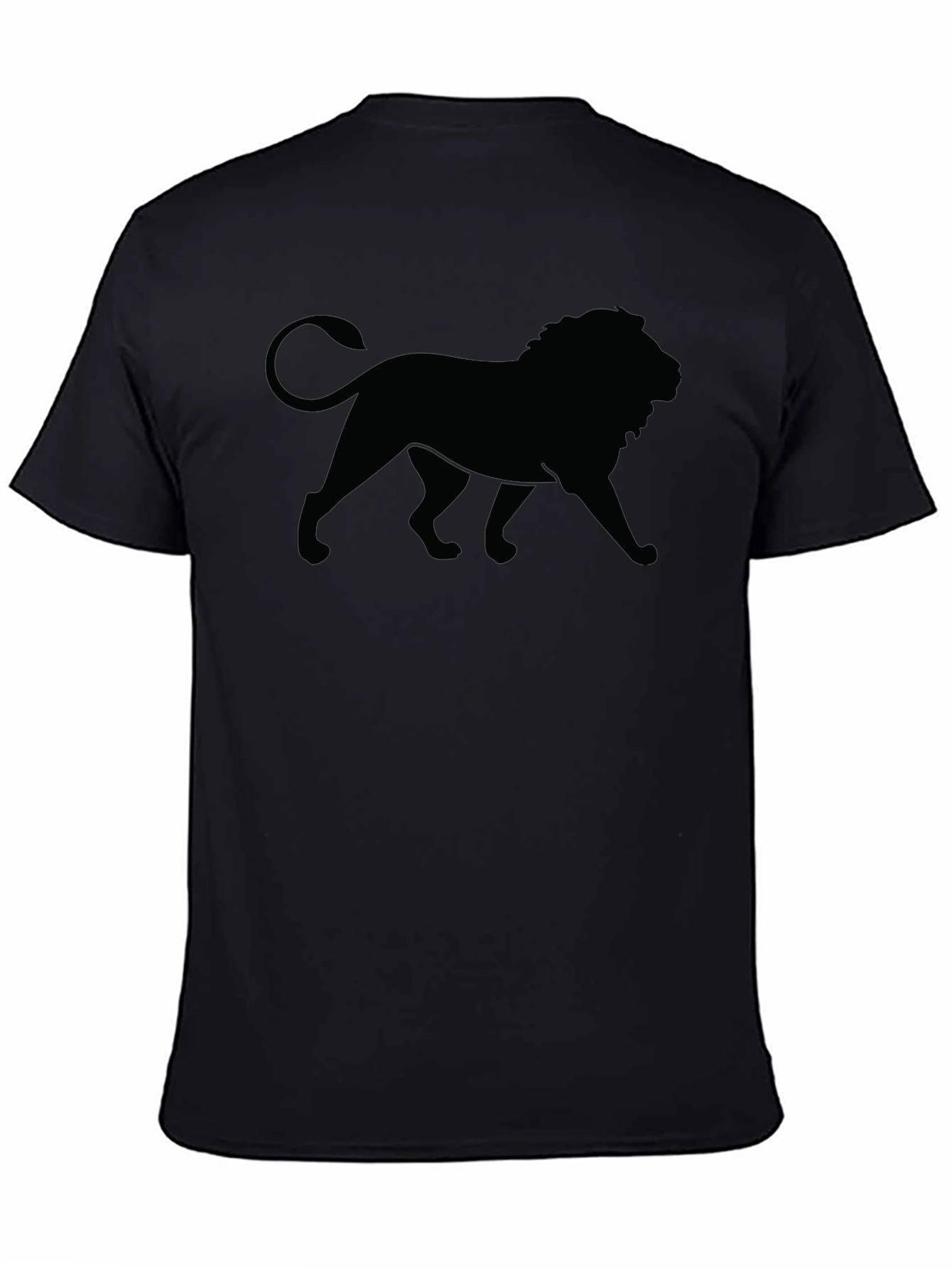 Black Lion Graphic Tee - Mens Crew Neck T-Shirt