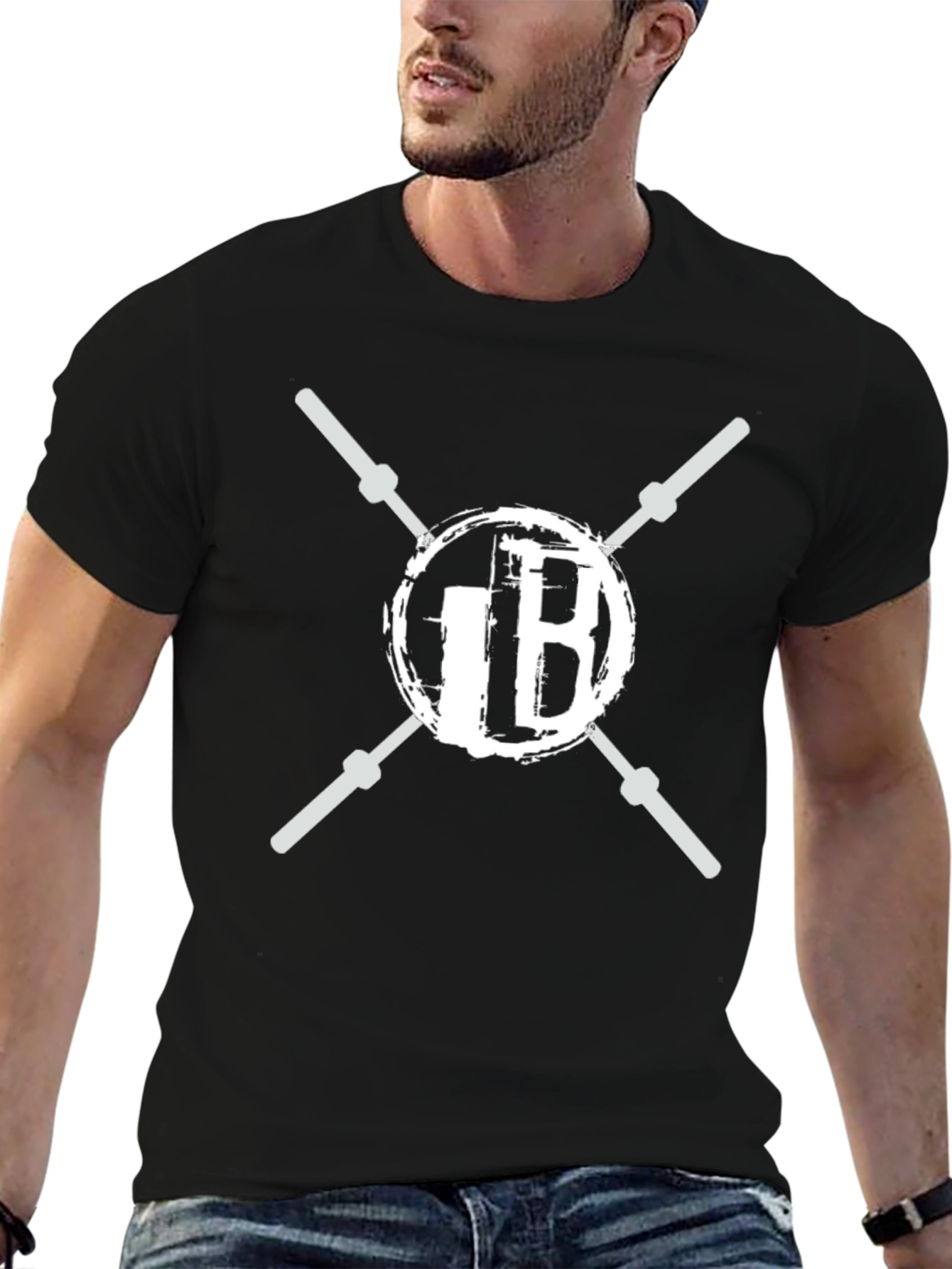 IB Fitness Logo Black T-Shirt Gym Wear