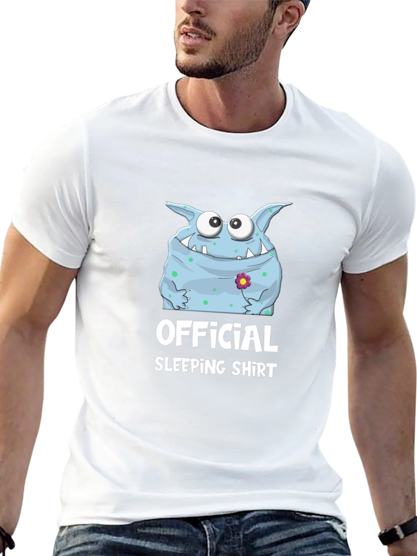 Official Sleeping Shirt Monster Graphic Tee