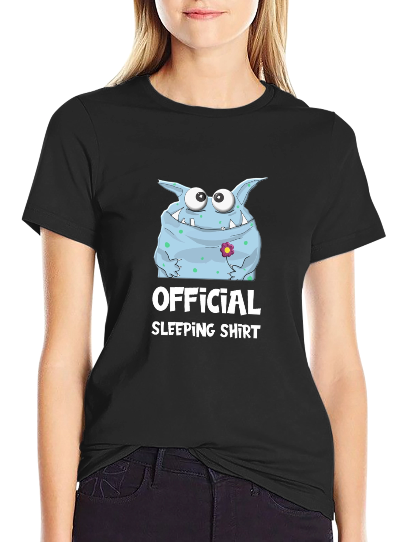 Official Sleeping Shirt Monster Graphic Tee
