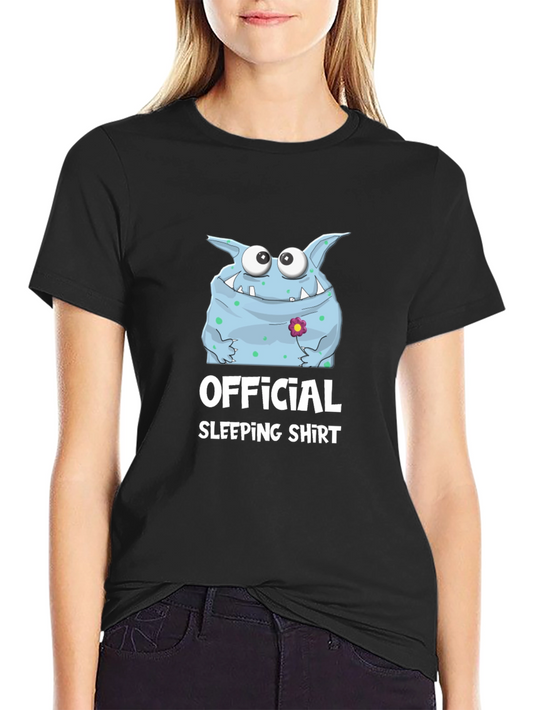 Official Sleeping Shirt Monster Graphic Tee