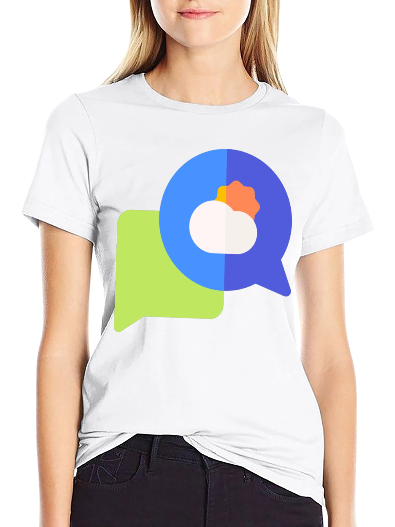 Weather Chat Graphic T-Shirt - Black