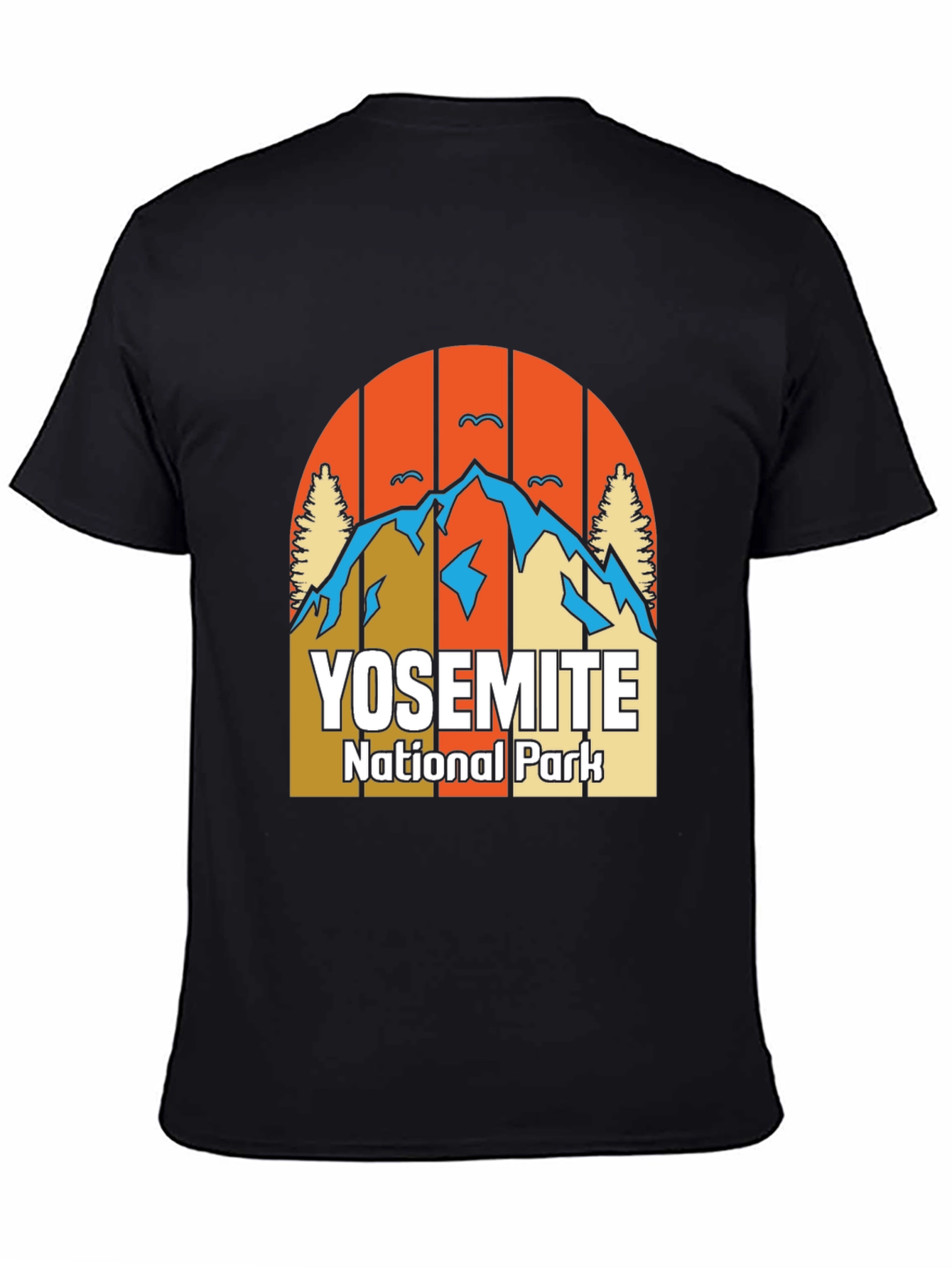 Yosemite National Park Graphic Tee - Black Cotton Blend