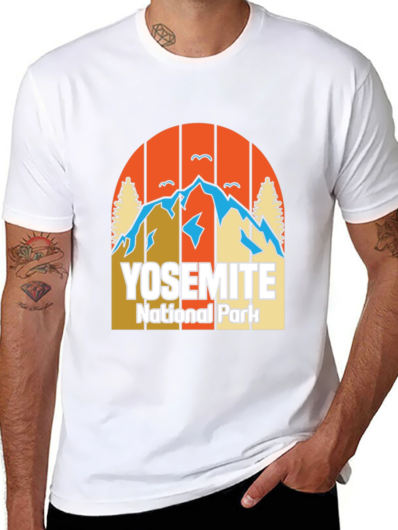 Yosemite National Park Graphic Tee - Black Cotton Blend