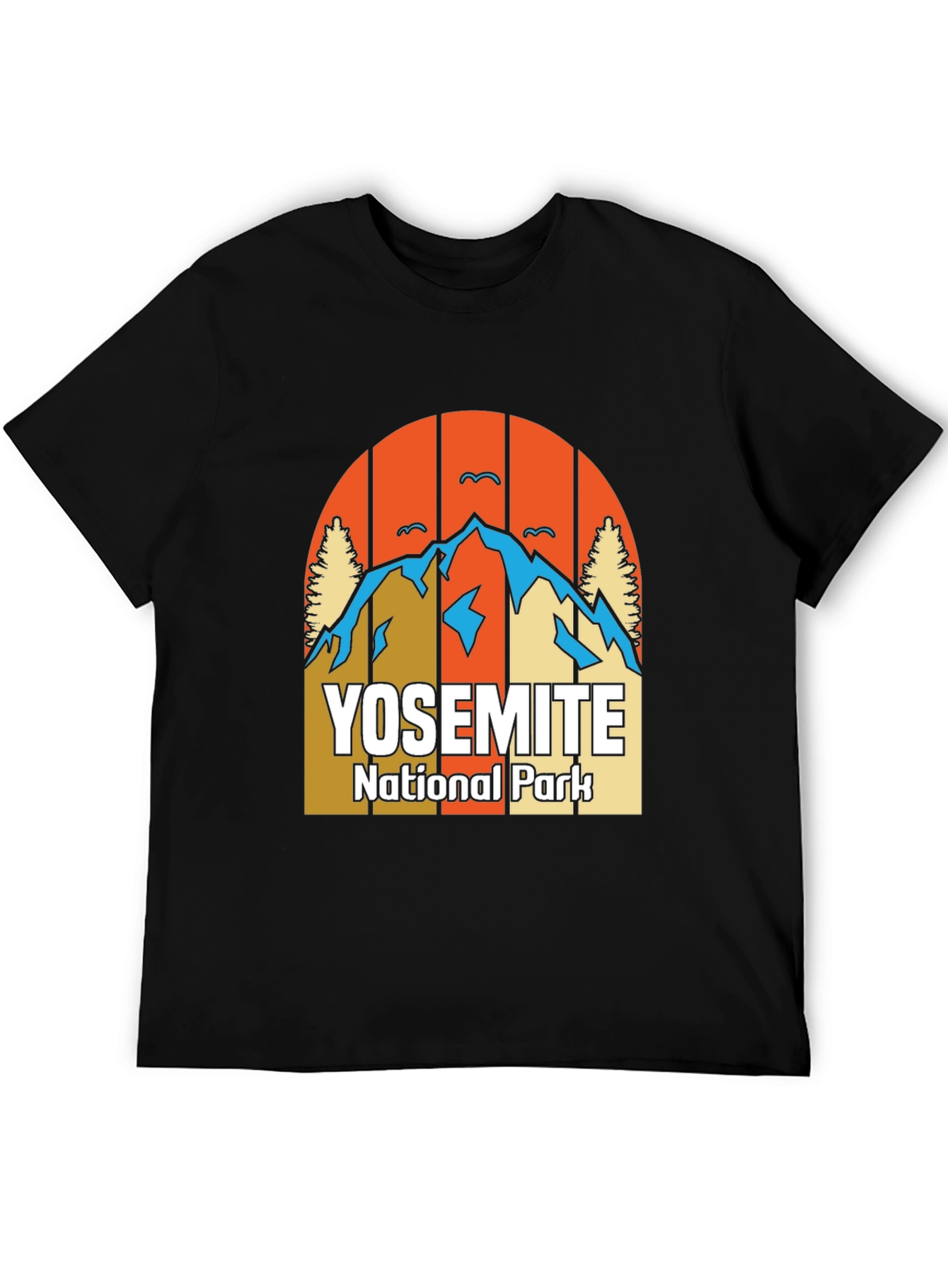 Yosemite National Park Graphic Tee - Black Cotton Blend