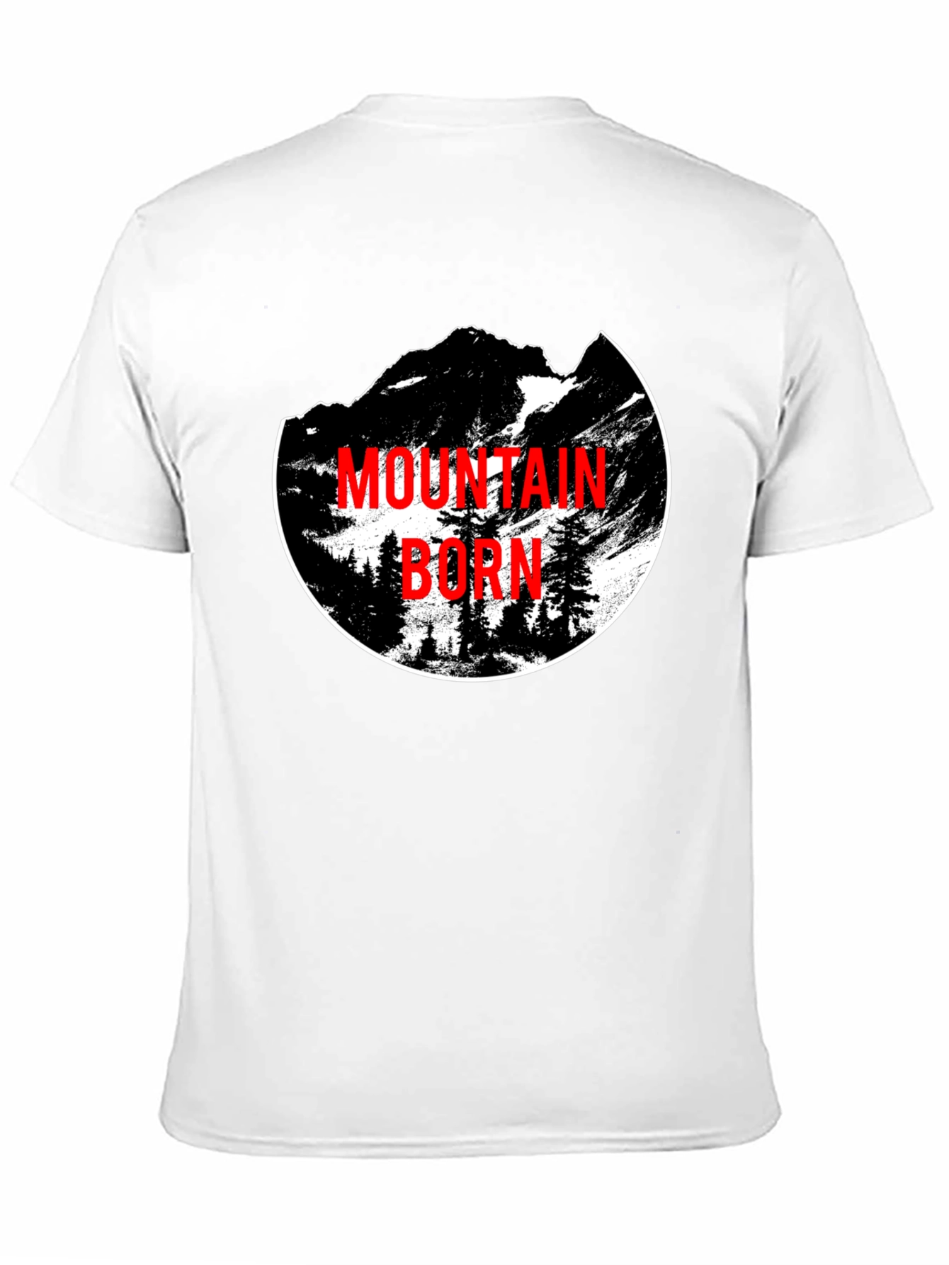 Mountain Born Graphic Tee - Black Crewneck T-Shirt