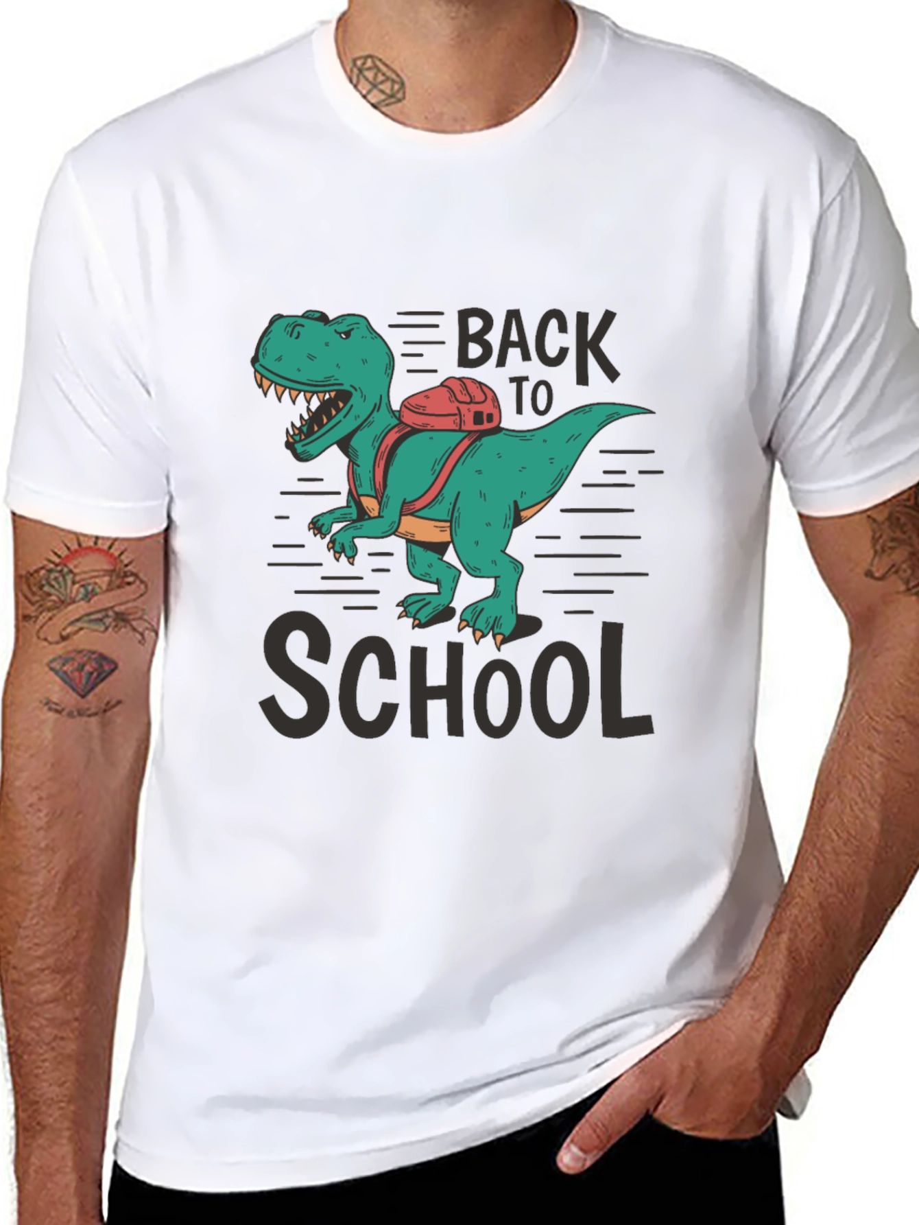 Dino Back to School T-Shirt - Fun Graphic Tee