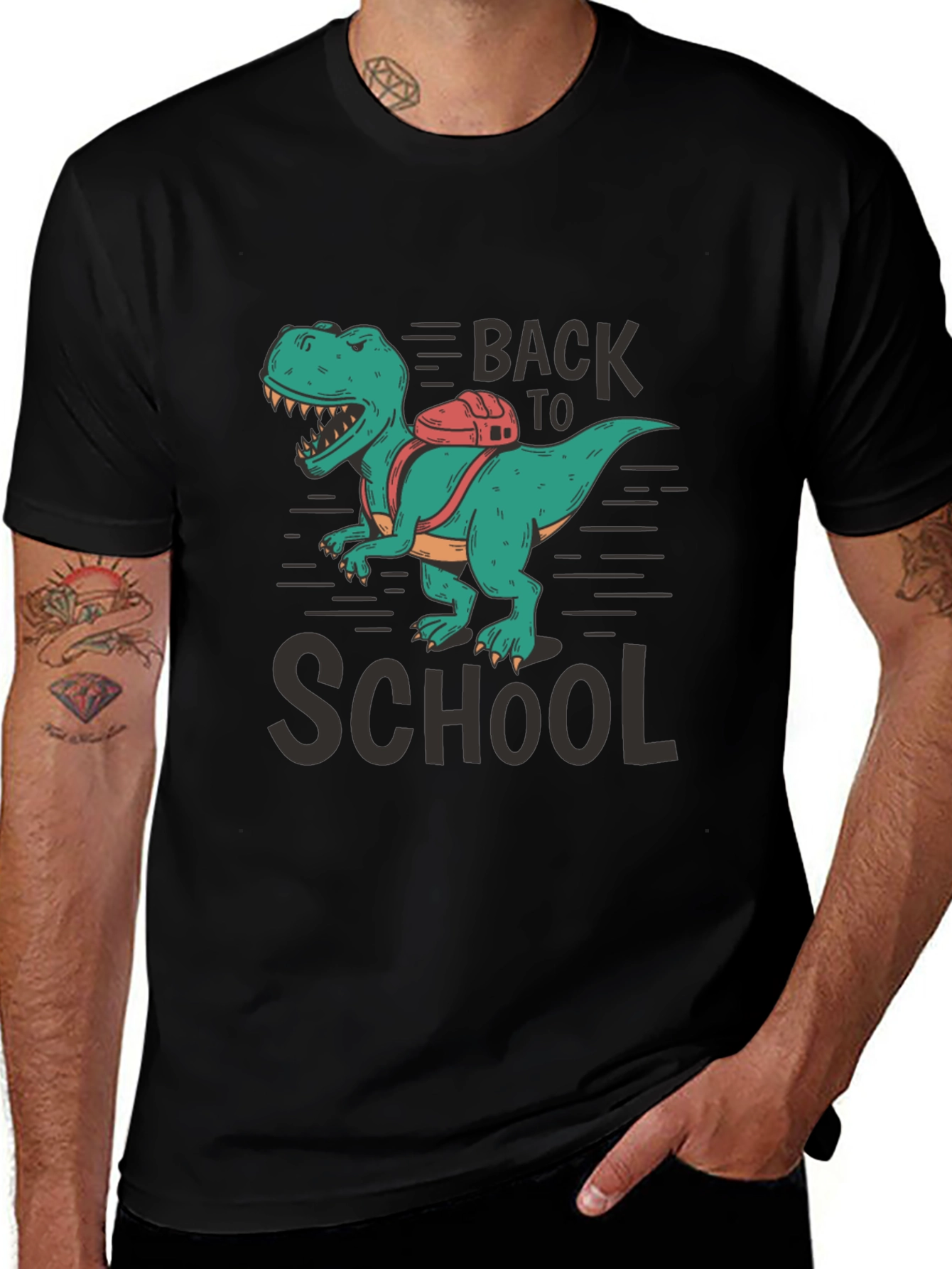 Dino Back to School T-Shirt - Fun Graphic Tee