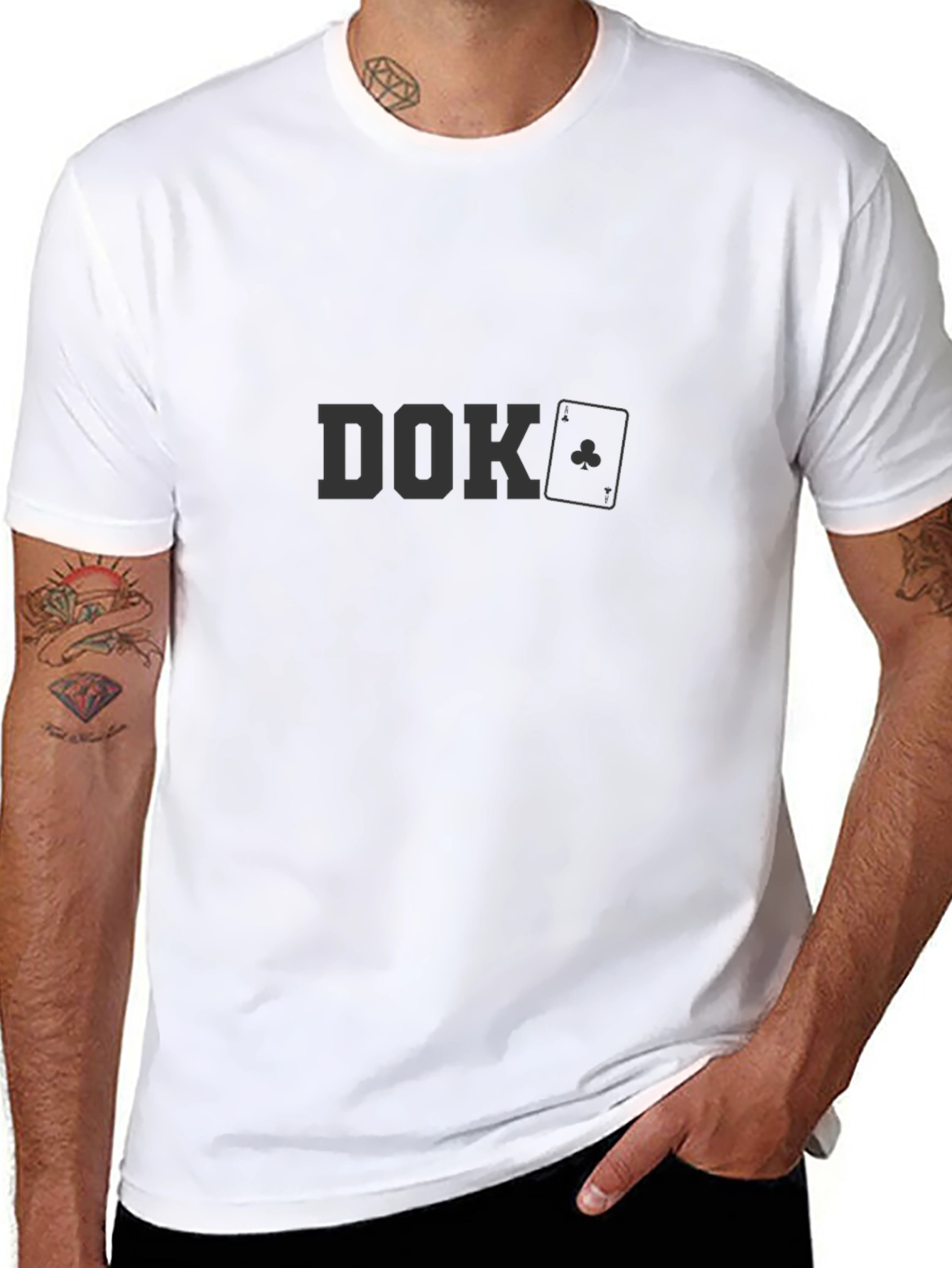 DOK Club Card Graphic Tee - Unisex Black Shirt
