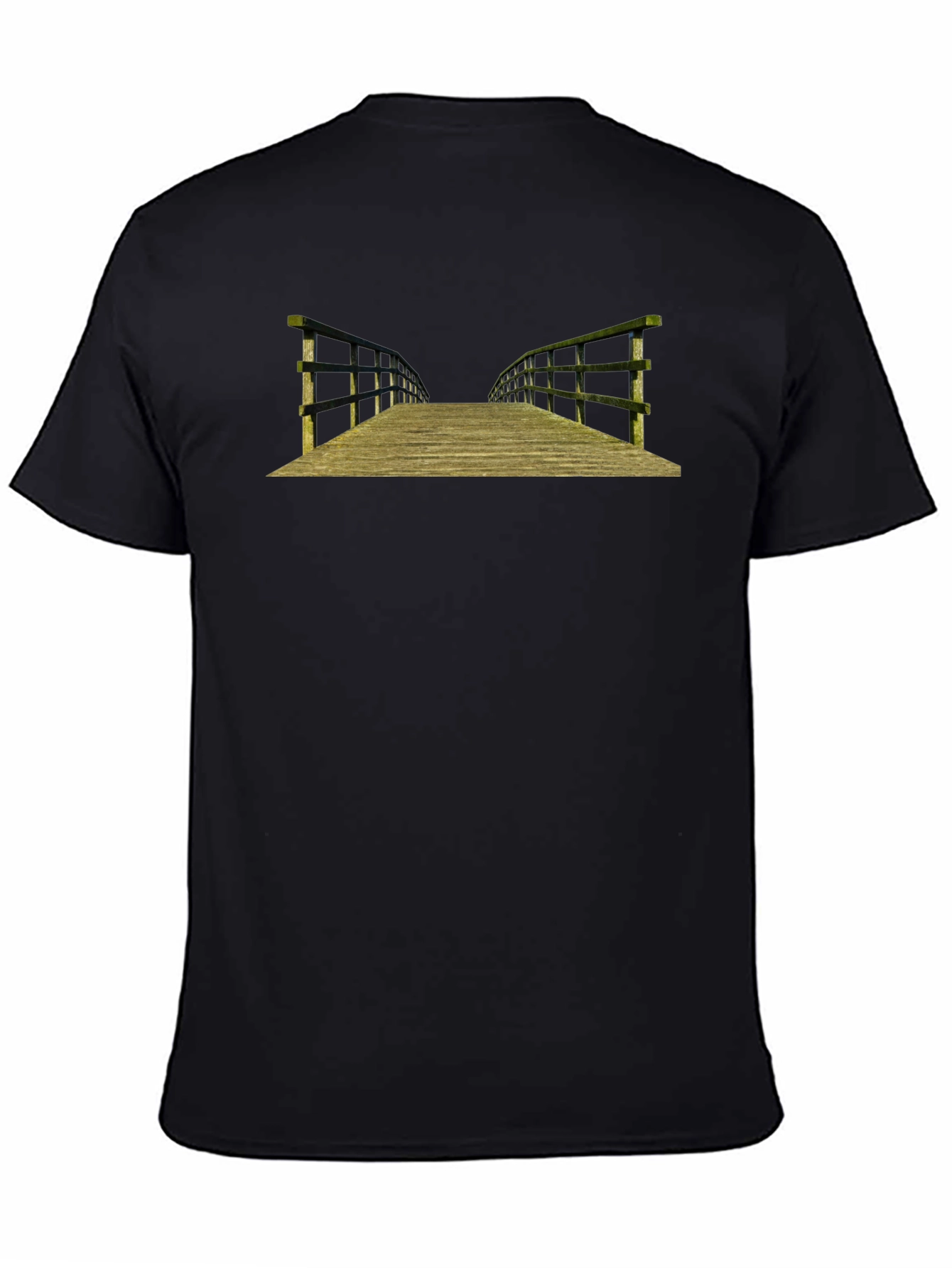 Bridge Graphic T-Shirt - Black Cotton Tee