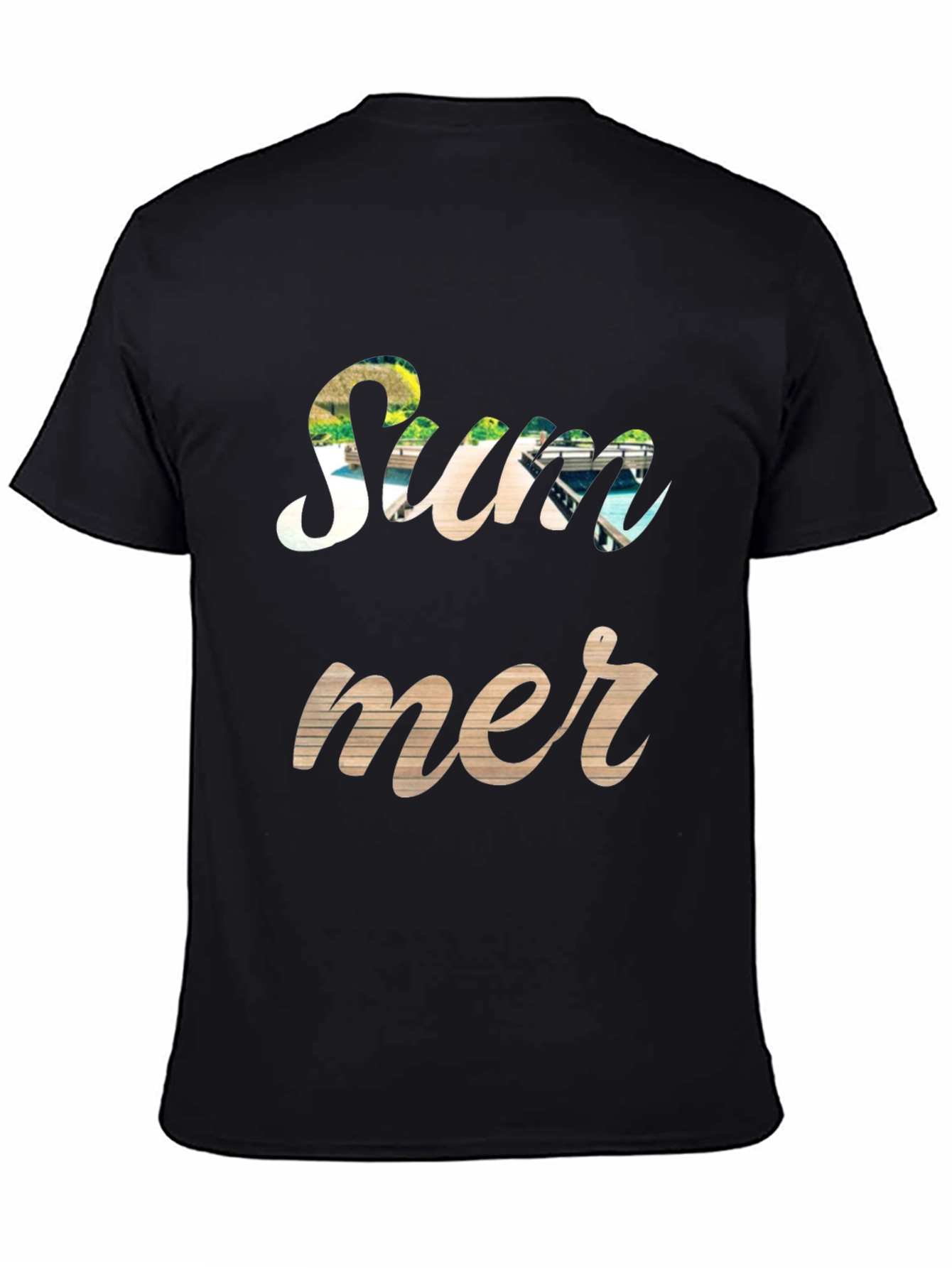 Summer Graphic Print Crewneck T-Shirt