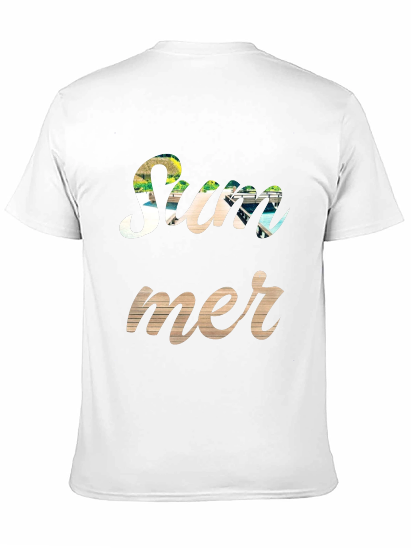 Summer Graphic Print Crewneck T-Shirt
